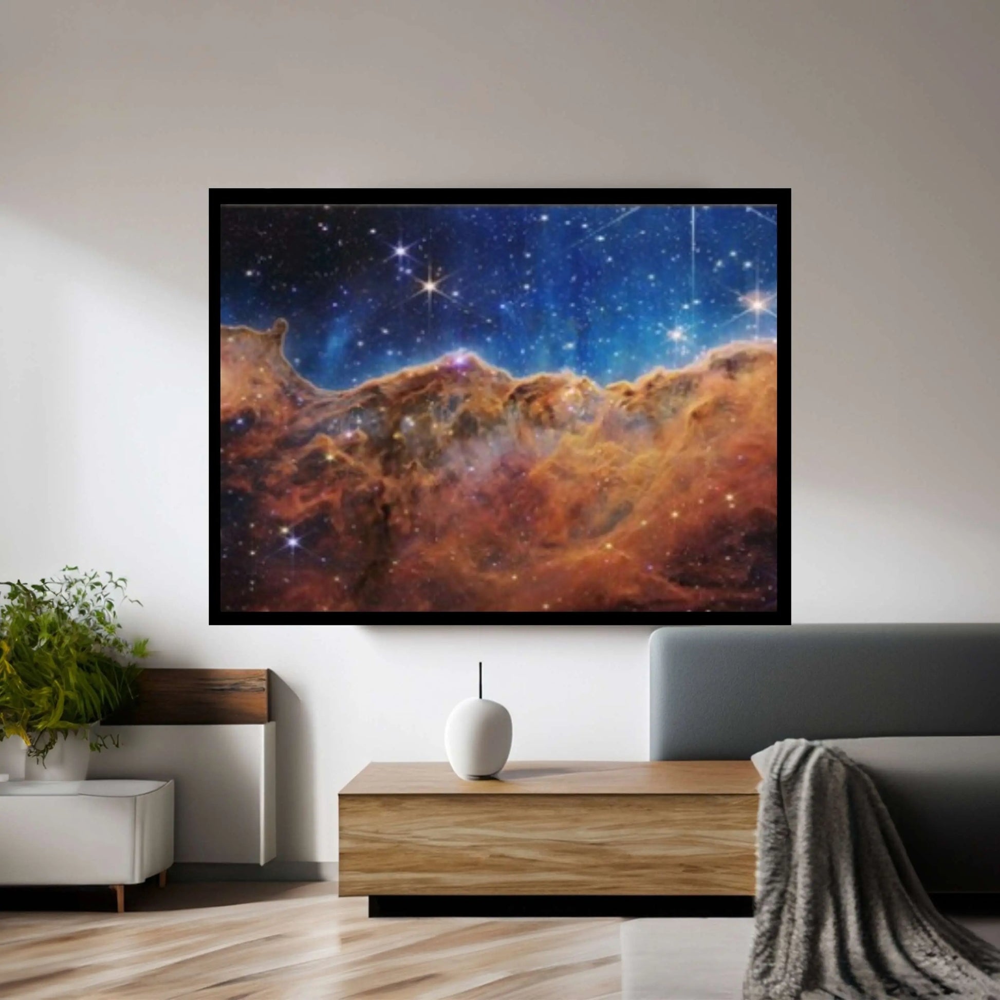 Carina Nebula NASA Deep Field Canvas, Cosmic Cliffs, James Webb Space Telescope First Images - Y Canvas