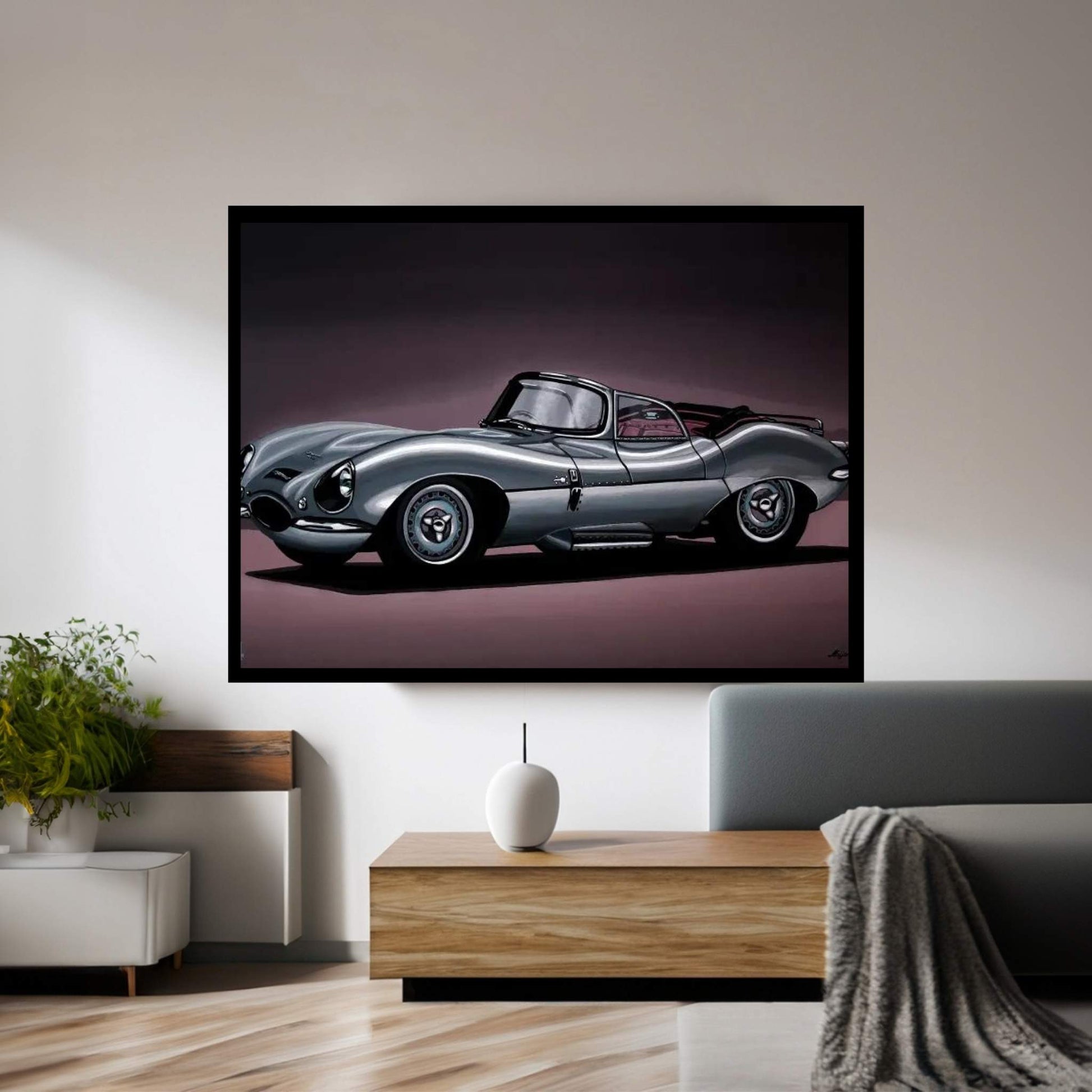 Jaguar XKSS 1957 Canvas Wall Art - Y Canvas