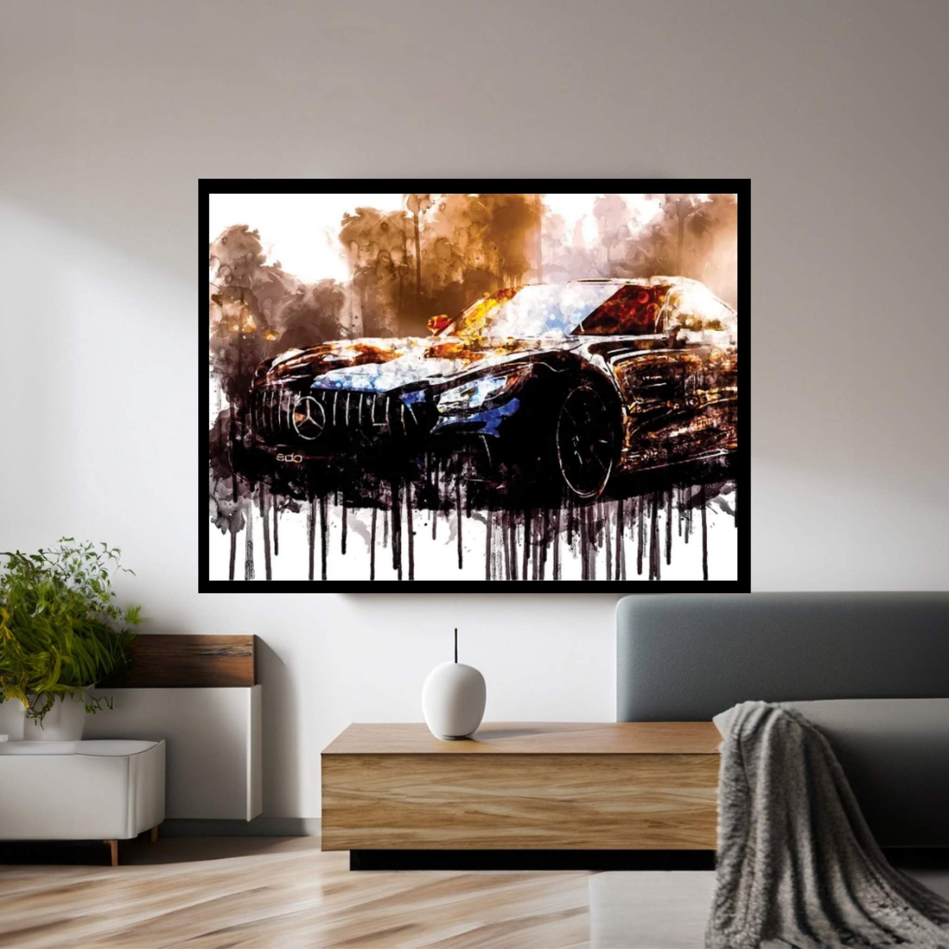 Car 2018 Edo Competition Mercedes AMG GT R Canvas Wall Art - Y Canvas