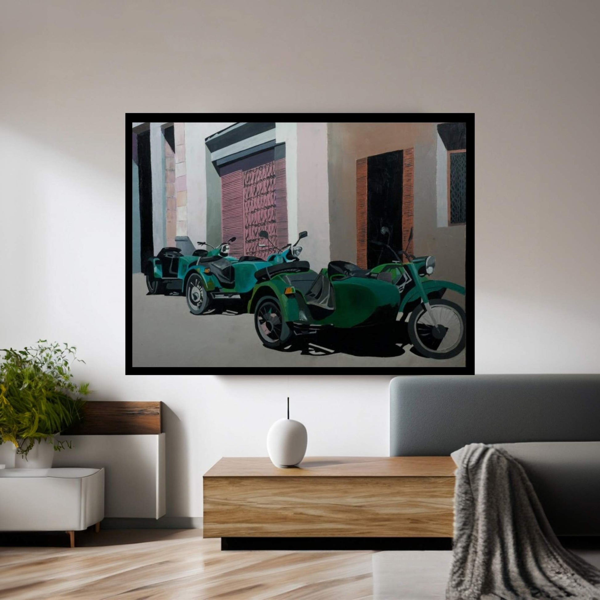 Side Parade Canvas Wall Art - Y Canvas