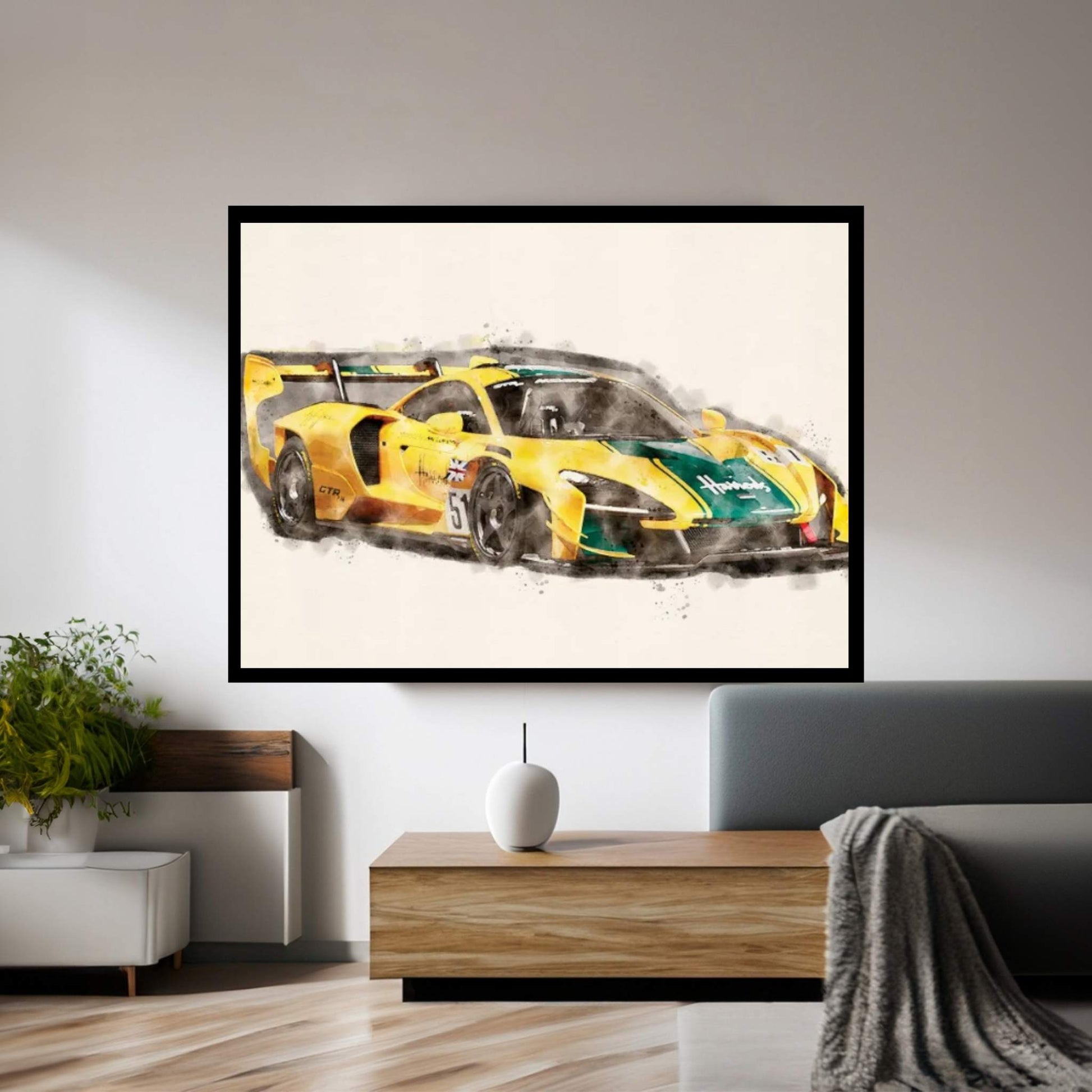 McLaren Ayrton Senna Canvas Wall Art - Y Canvas