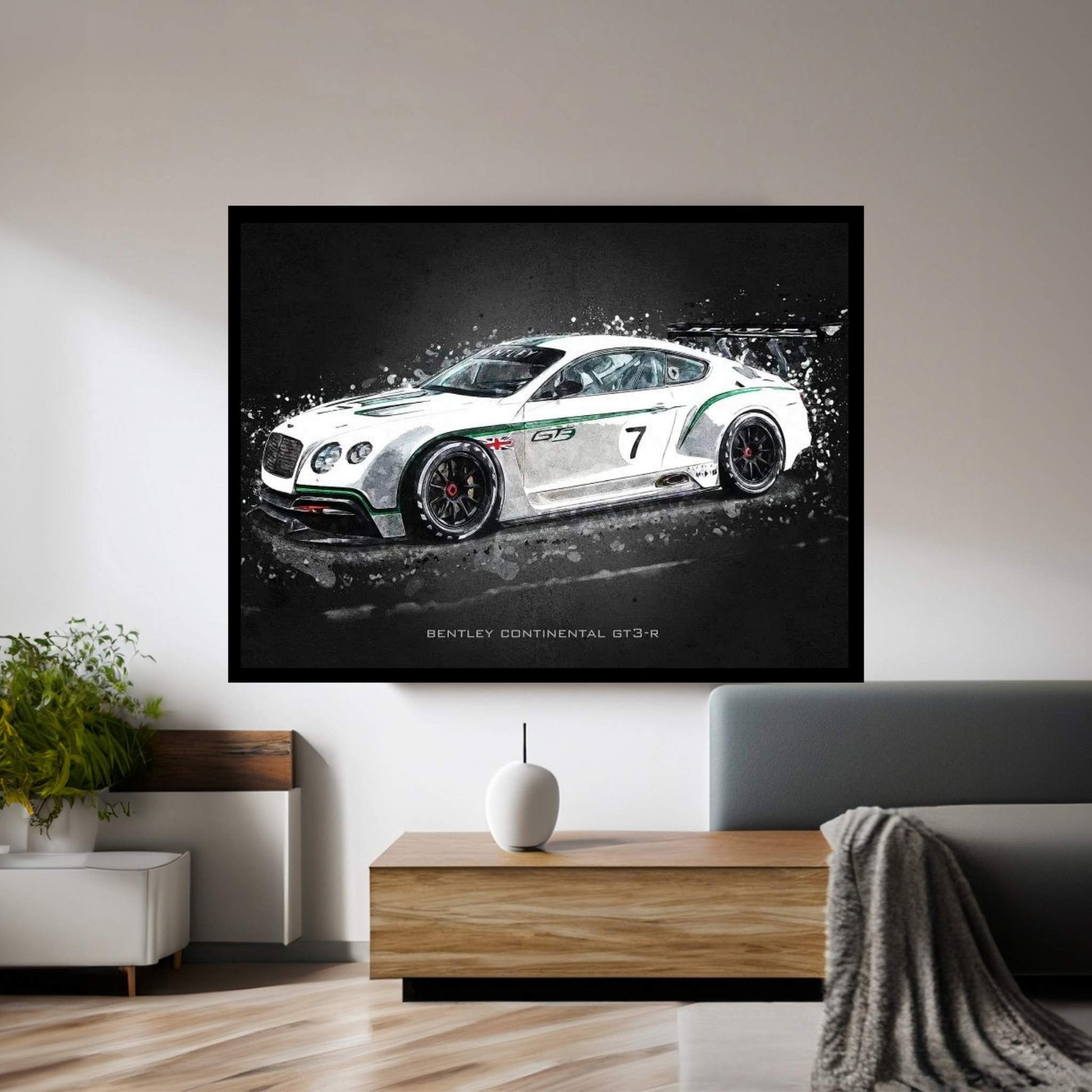Bentley Continental GT3-R Canvas Wall Art - Y Canvas
