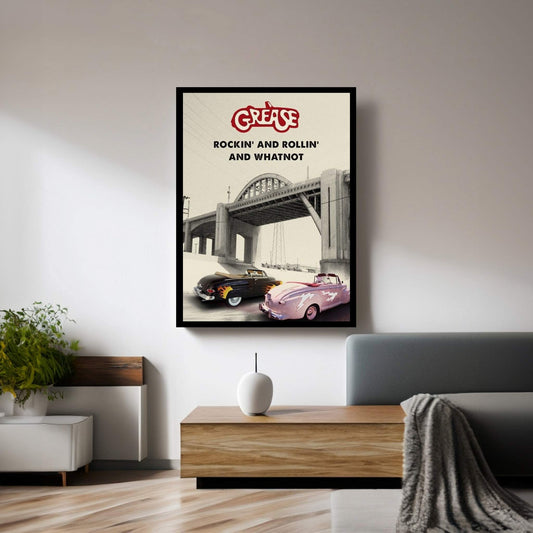 Grease Travel Movie Art Canvas Wall Art - Y Canvas
