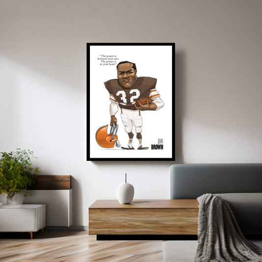 Jim Brown Canvas Wall Art - Y Canvas
