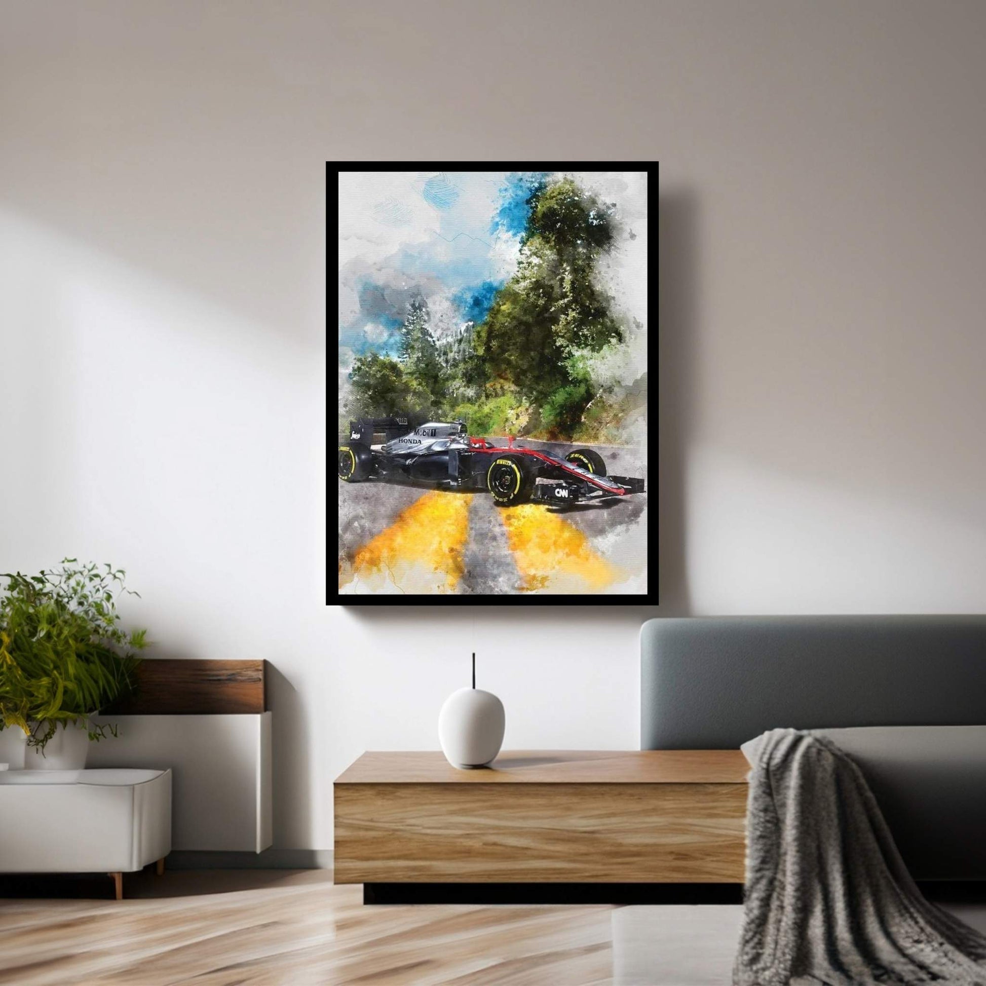 Honda F1 Canvas Wall Art - Y Canvas