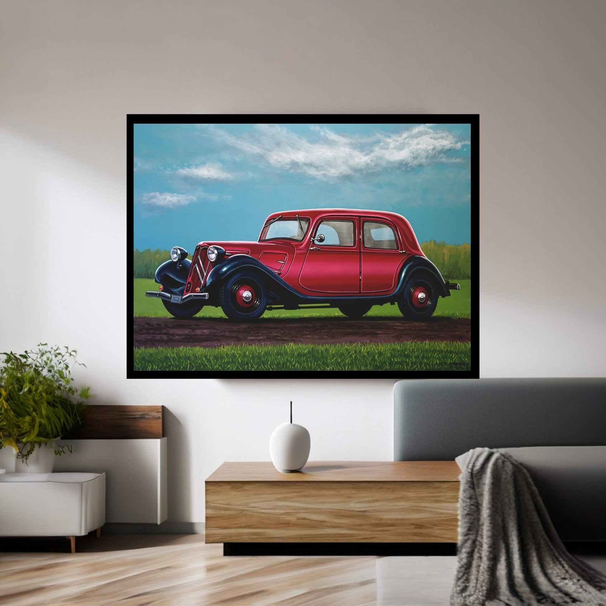 Citroen Traction Avant 1934 Canvas Wall Art - Y Canvas