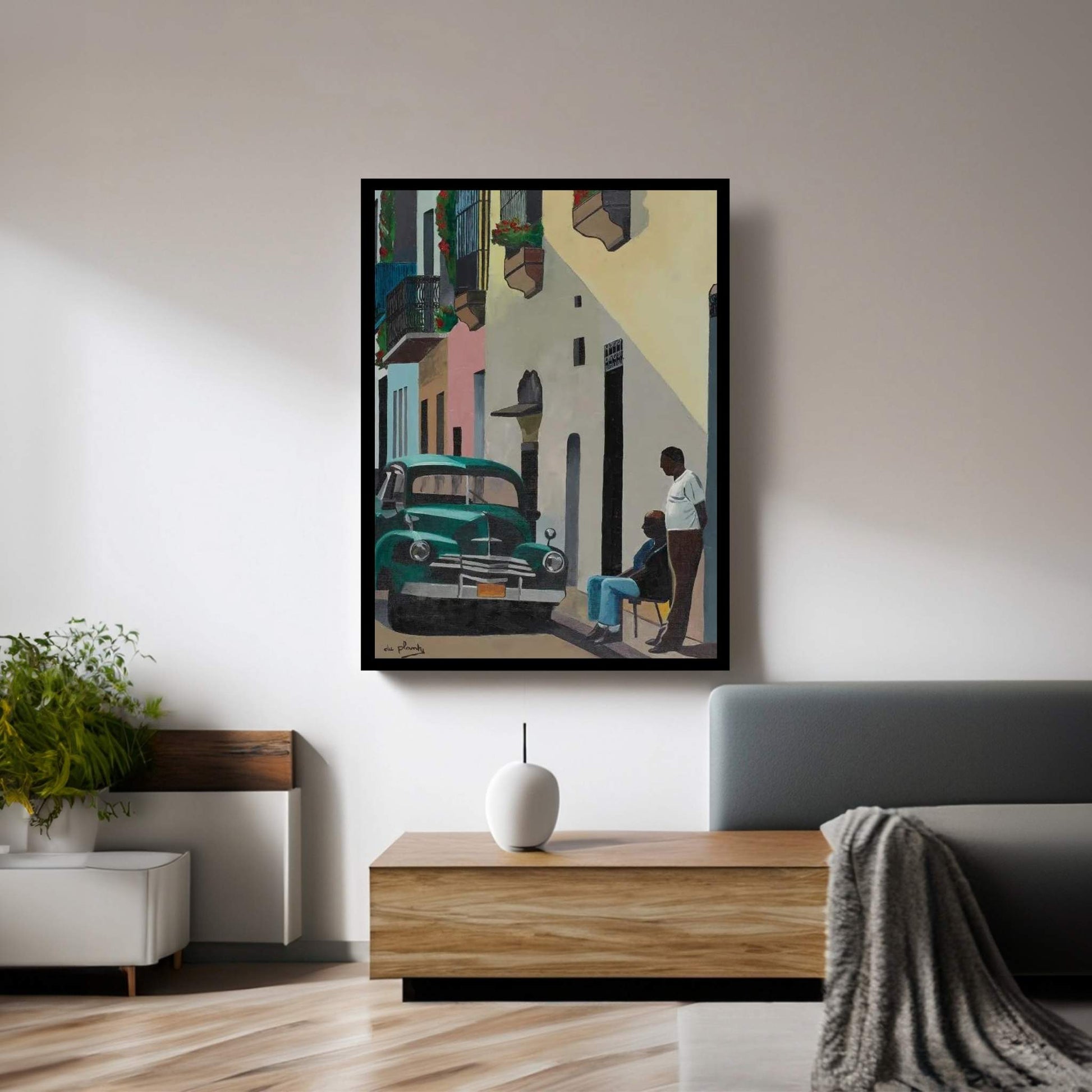 Quiet Cuba Canvas Wall Art - Y Canvas