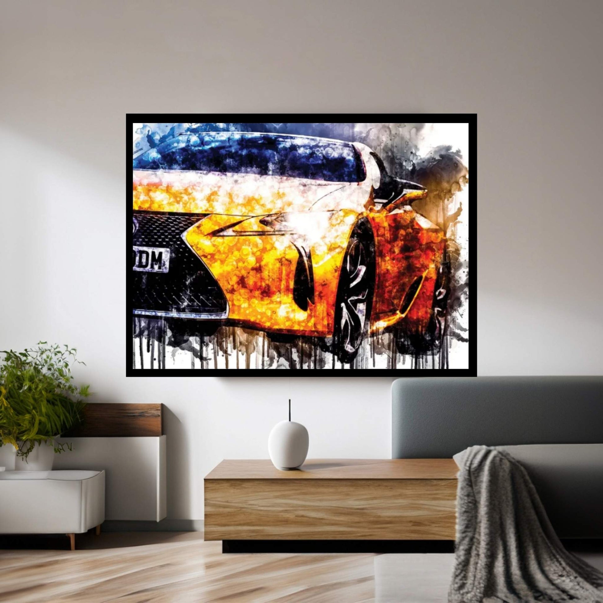 Car 2018 Lexus LC 500 Canvas Wall Art - Y Canvas
