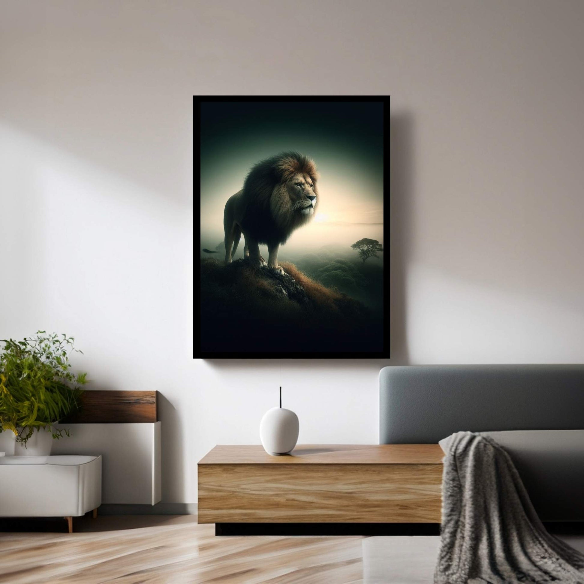 Lion Animal Canvas Wall Art Home Decor - Y Canvas