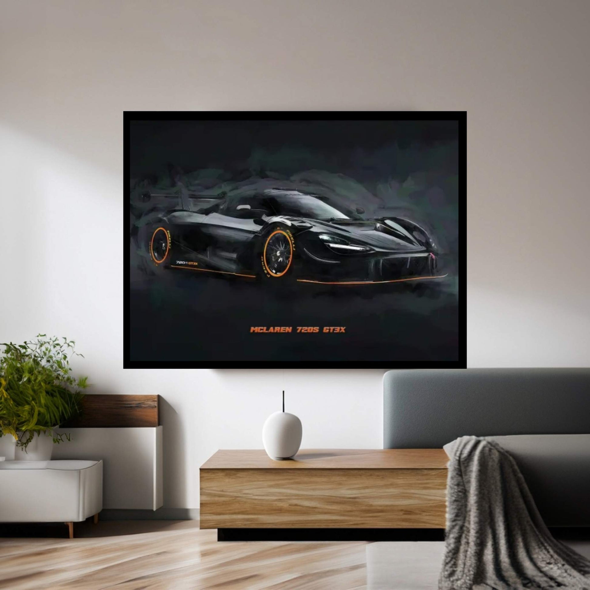 McLaren 720S GT3X In Watercolor - Y Canvas