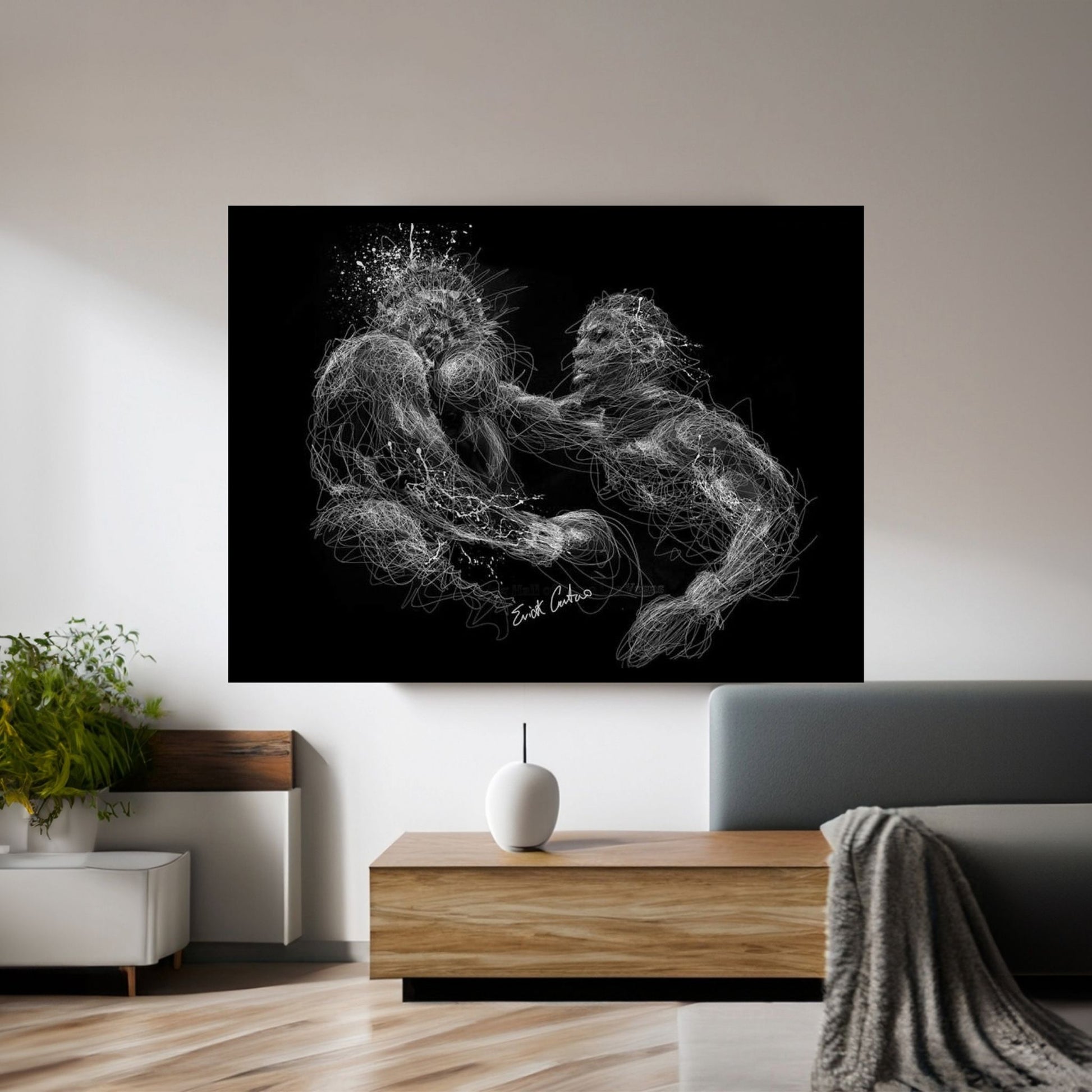 Mike Power Canvas Wall Art - Y Canvas