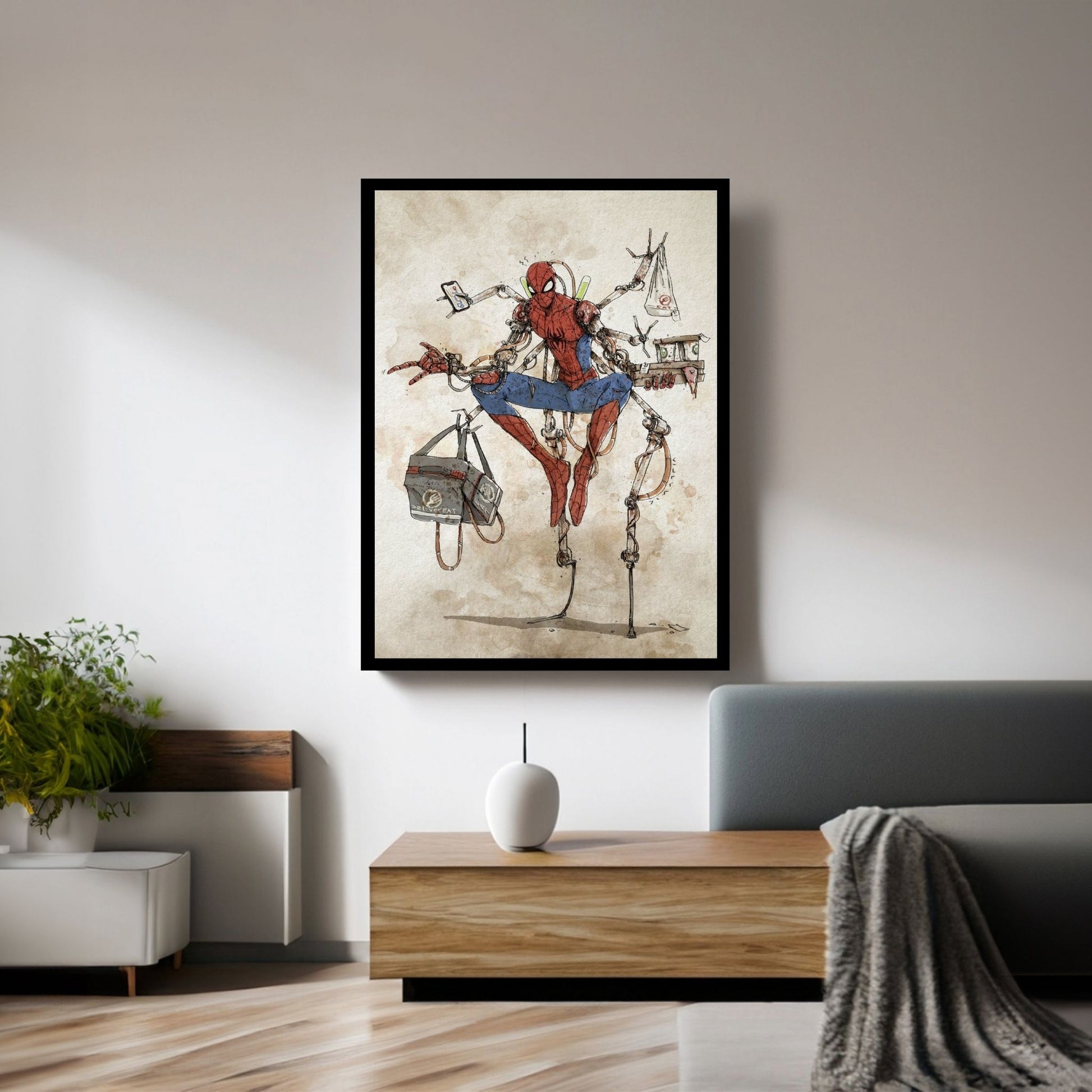 Spiderman Canvas Wall Art - Y Canvas
