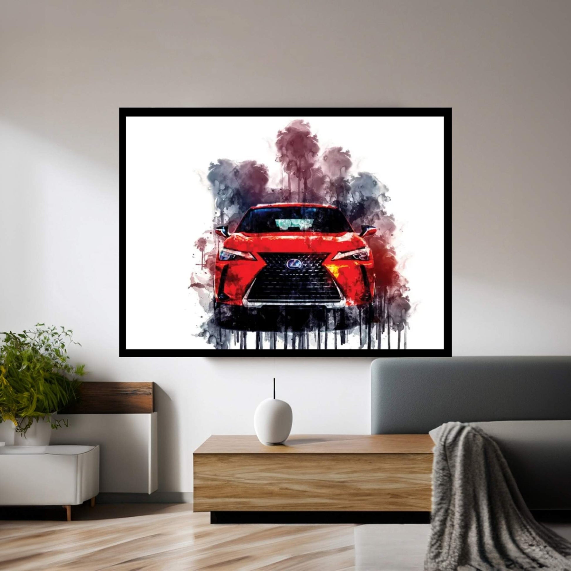Car 2019 Lexus UX 250h Canvas Wall Art - Y Canvas