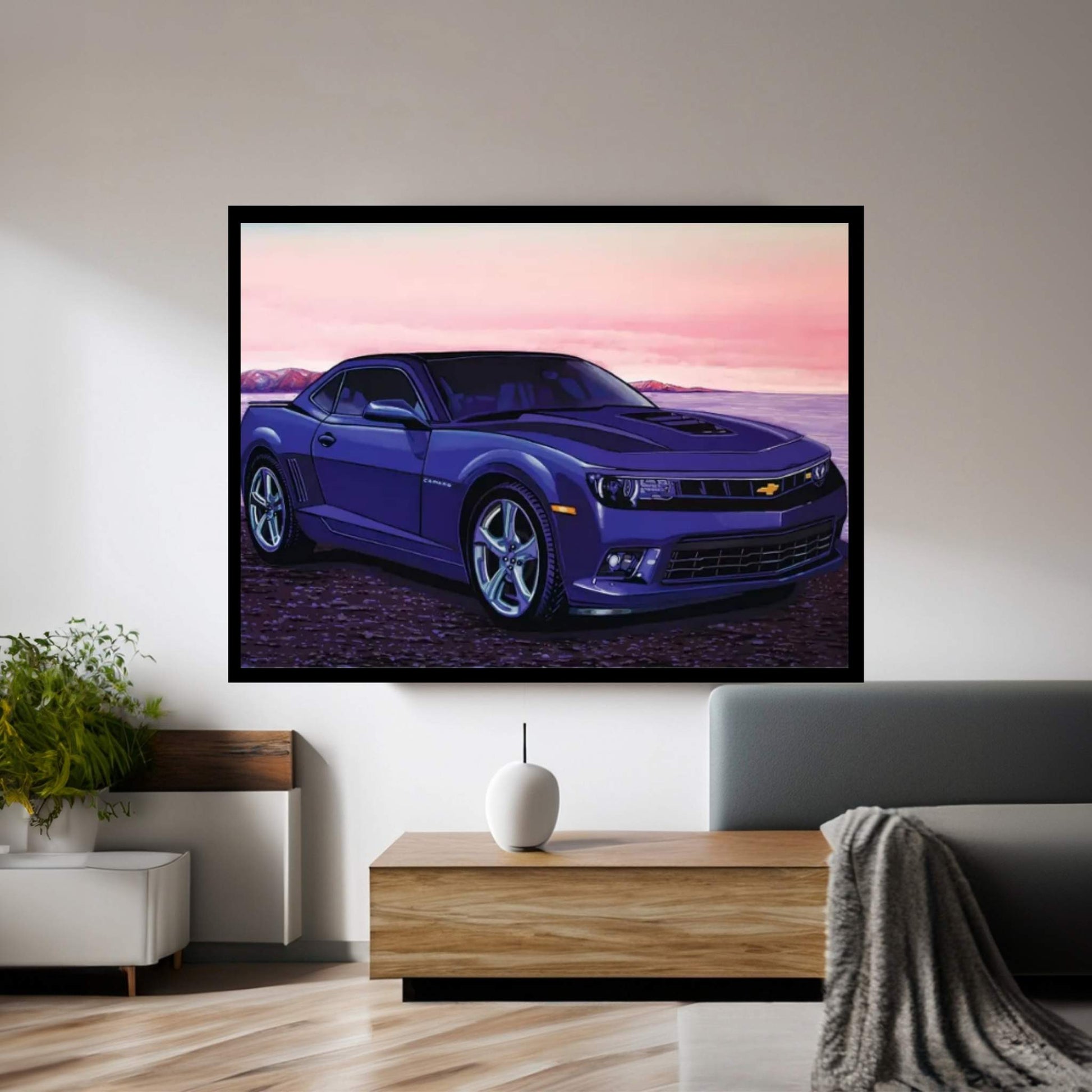 Chevrolet Camaro Car Canvas Wall Art - Y Canvas