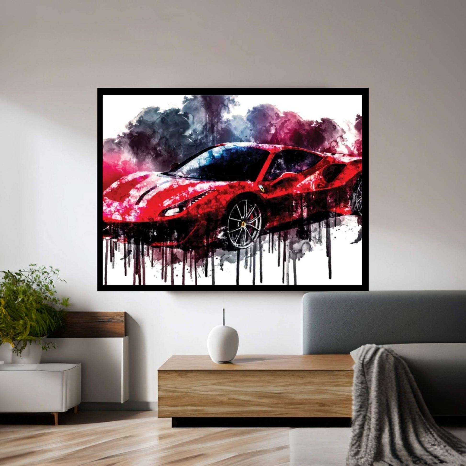 2018 Ferrari 488 Pista Canvas Wall Art - Y Canvas