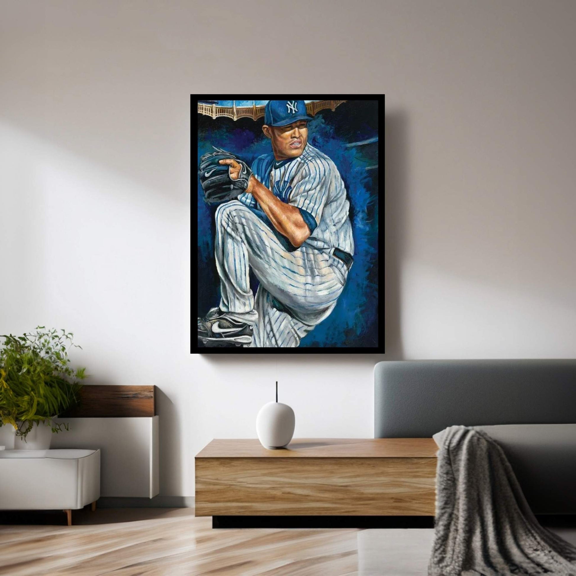 Sandman (Mariano Rivera) Canvas Wall Art - Y Canvas