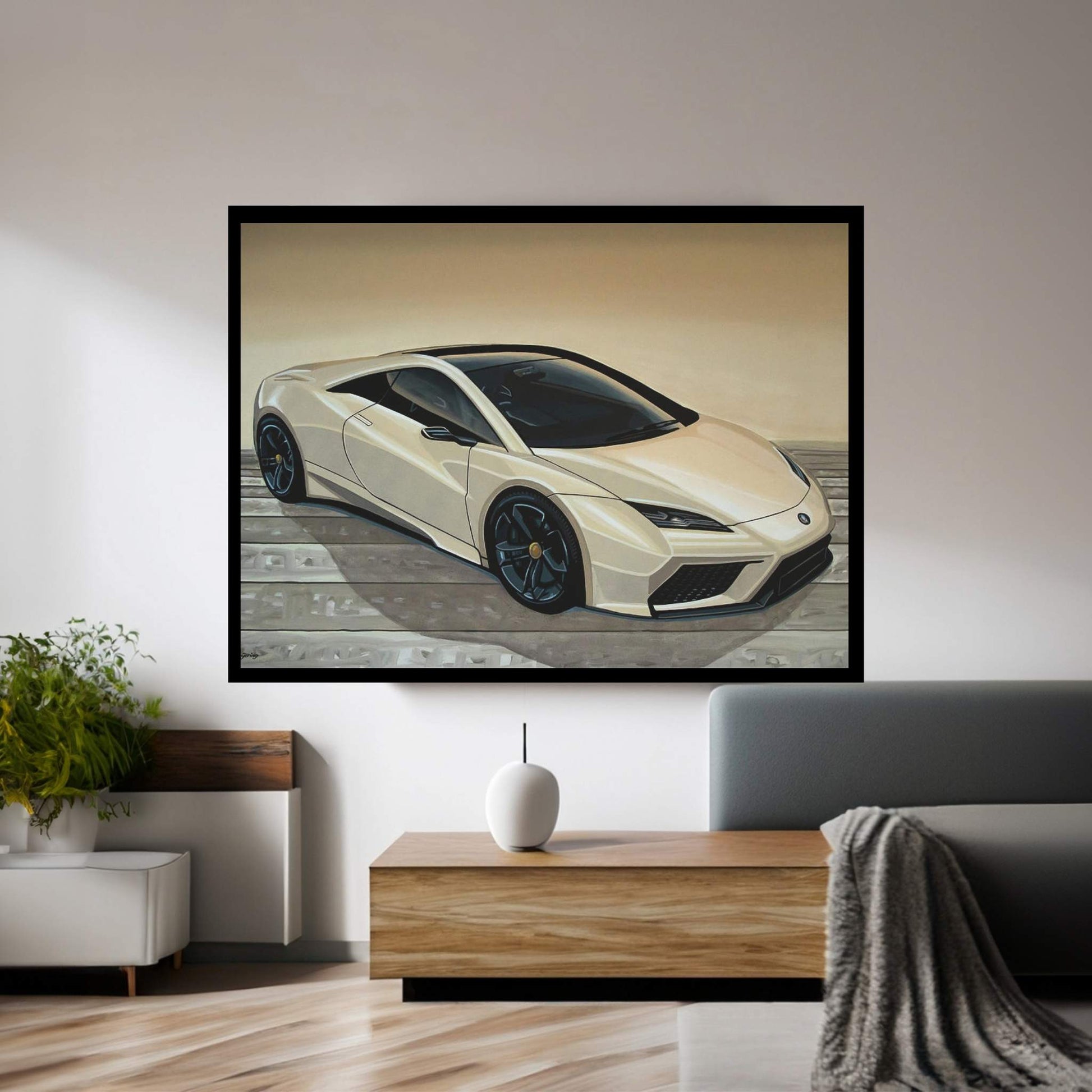 Lotus Esprit Canvas Wall Art - Y Canvas