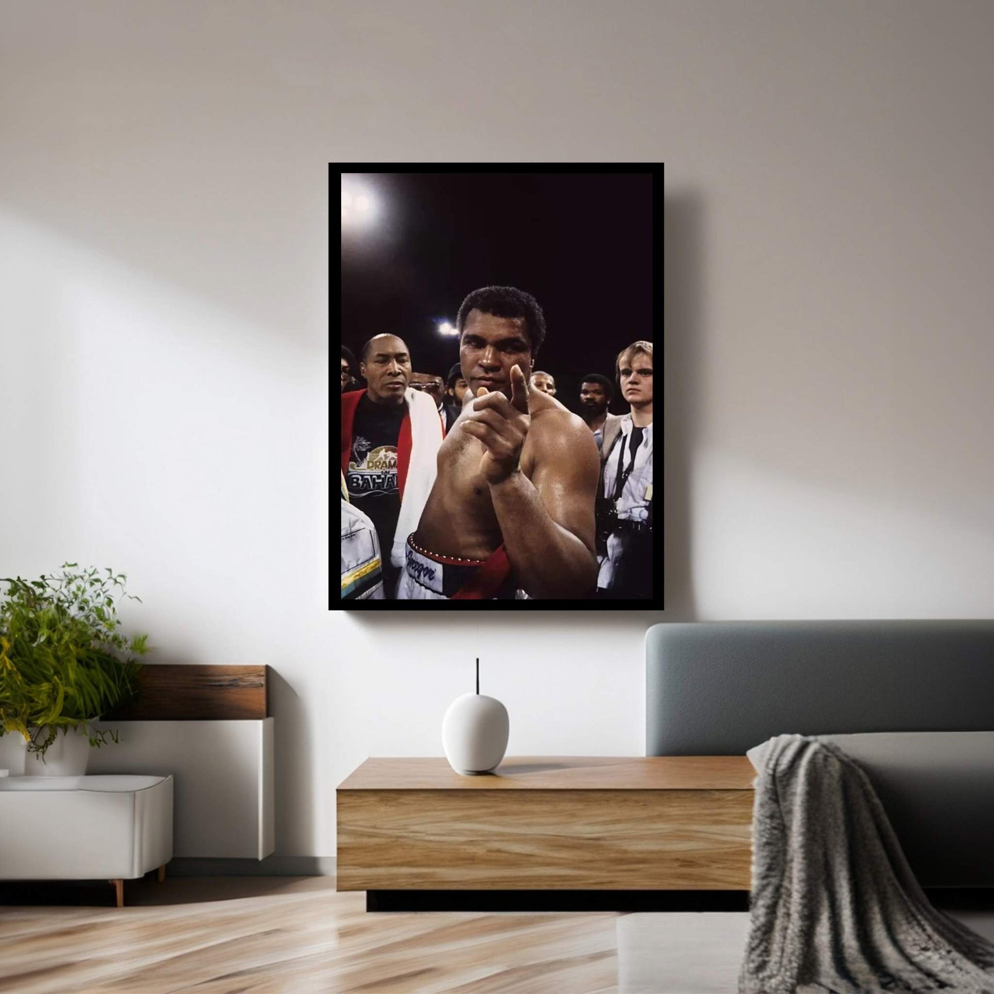 Post-Fight #1 Gesture, Drama In Bahama Canvas Wall Art - Y Canvas