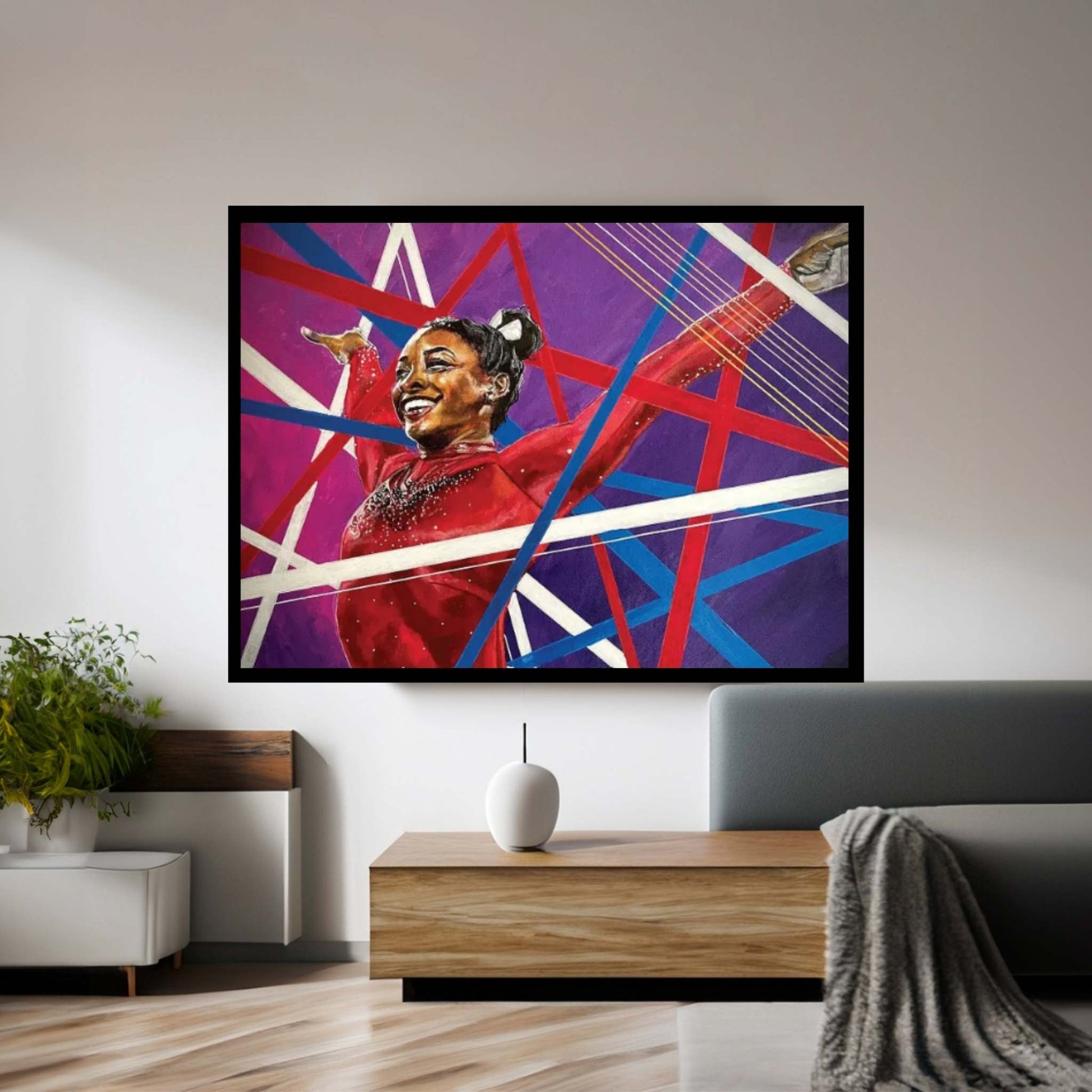 Simone Biles Canvas Wall Art - Y Canvas