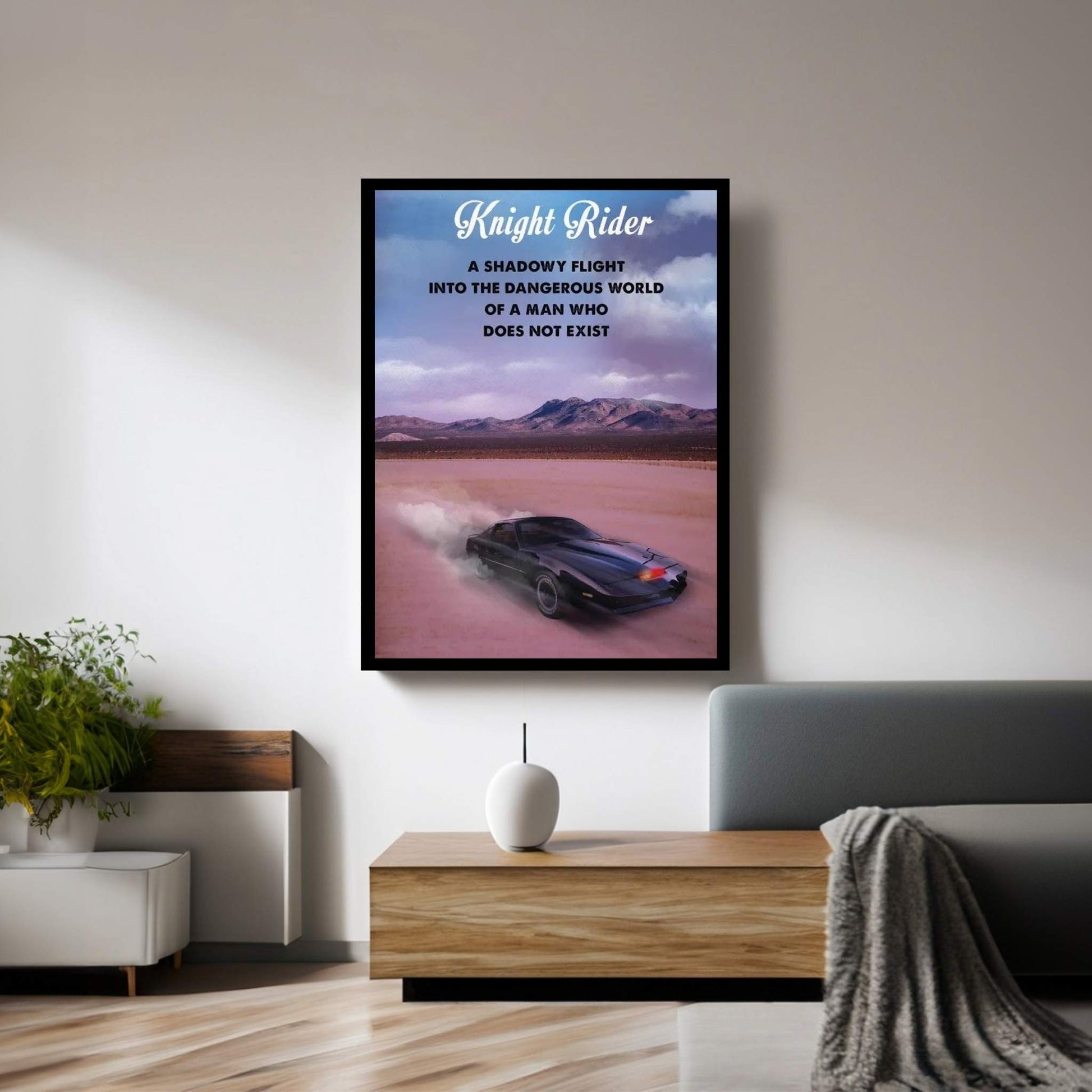 Knight Rider Travel Movie Art Canvas Wall Art - Y Canvas