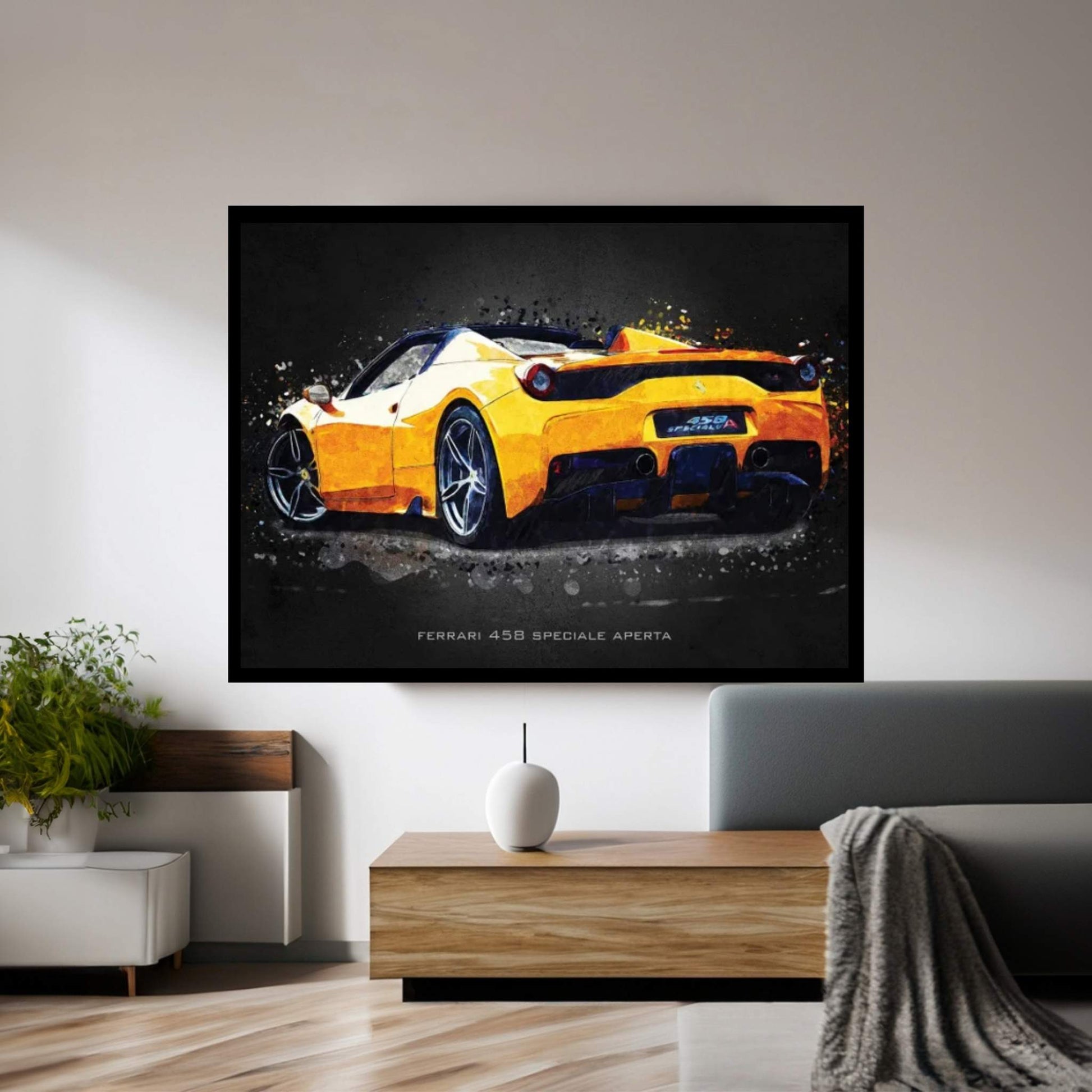 Ferrari 458 Speciale Aperta Canvas Wall Art - Y Canvas