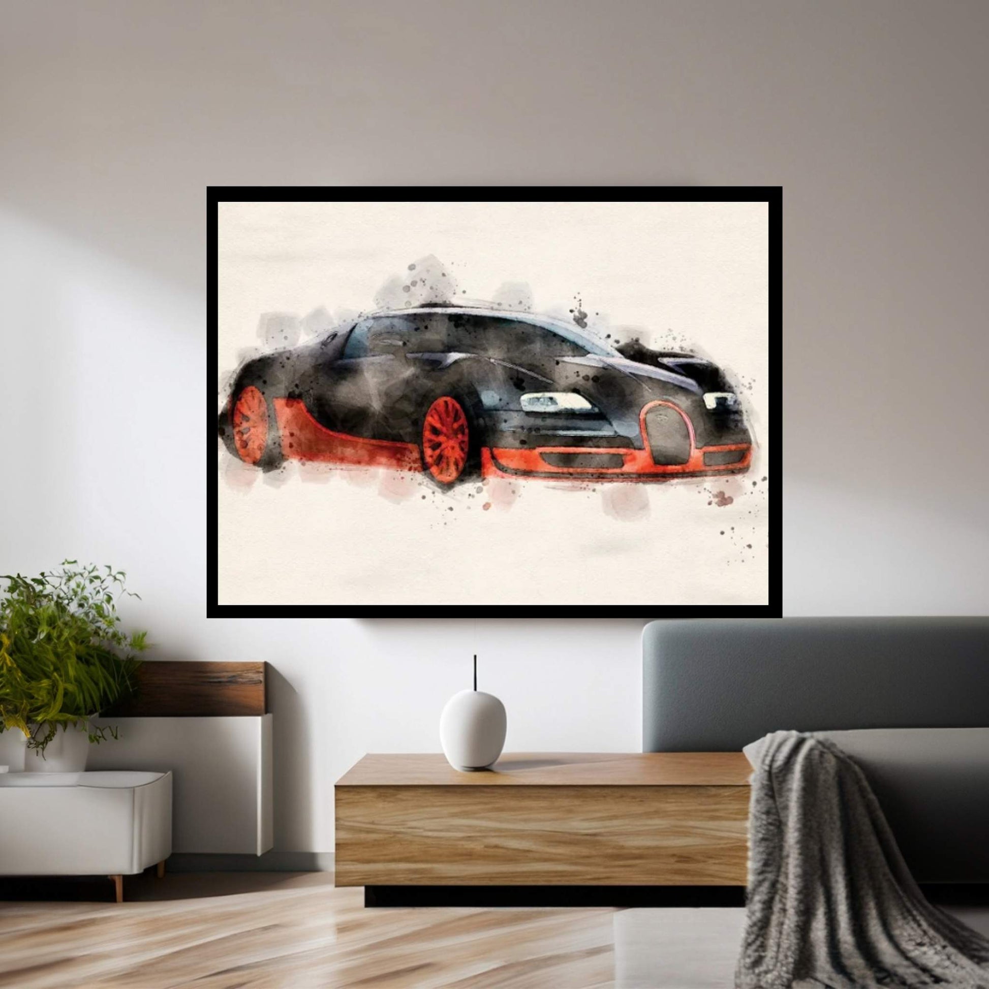 Bugatti Veyron II Canvas Wall Art - Y Canvas