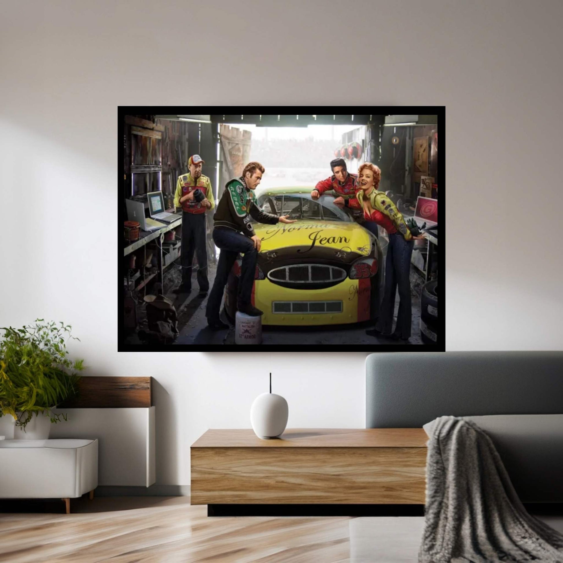 Eternal Speedway Canvas Wall Art - Y Canvas