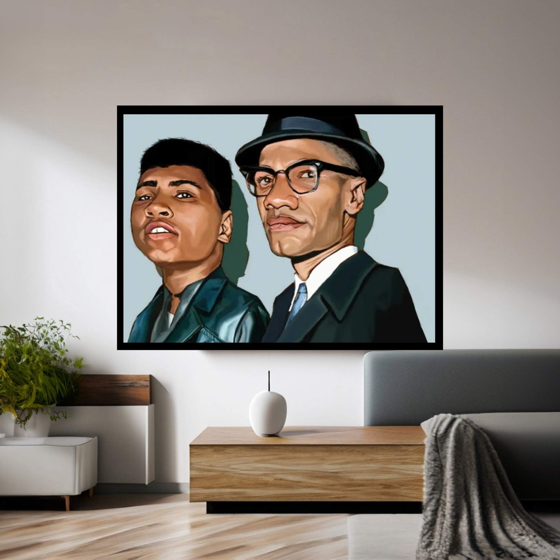 Ali And X Canvas Wall Art - Y Canvas