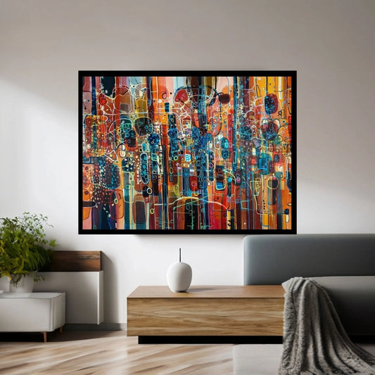 Wild Red Canvas Wall Art - Y Canvas