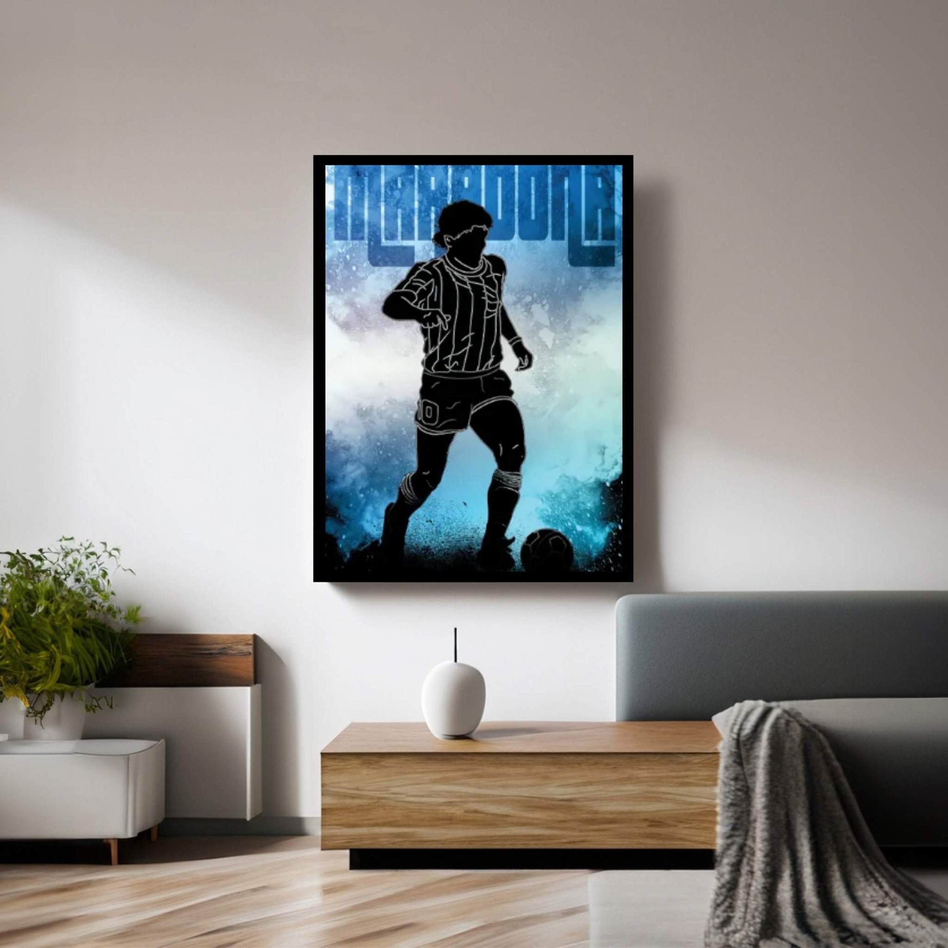 Soul Of El Pibe De Oro Canvas Wall Art - Y Canvas