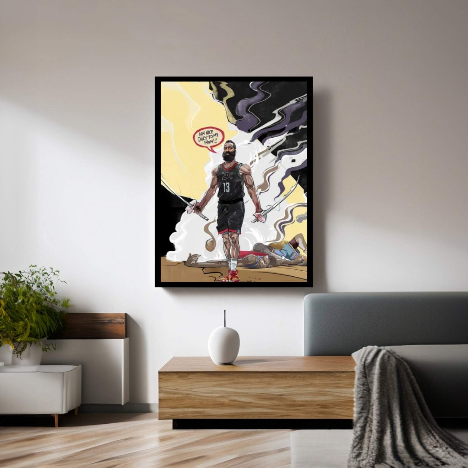 Beard Canvas Wall Art - Y Canvas