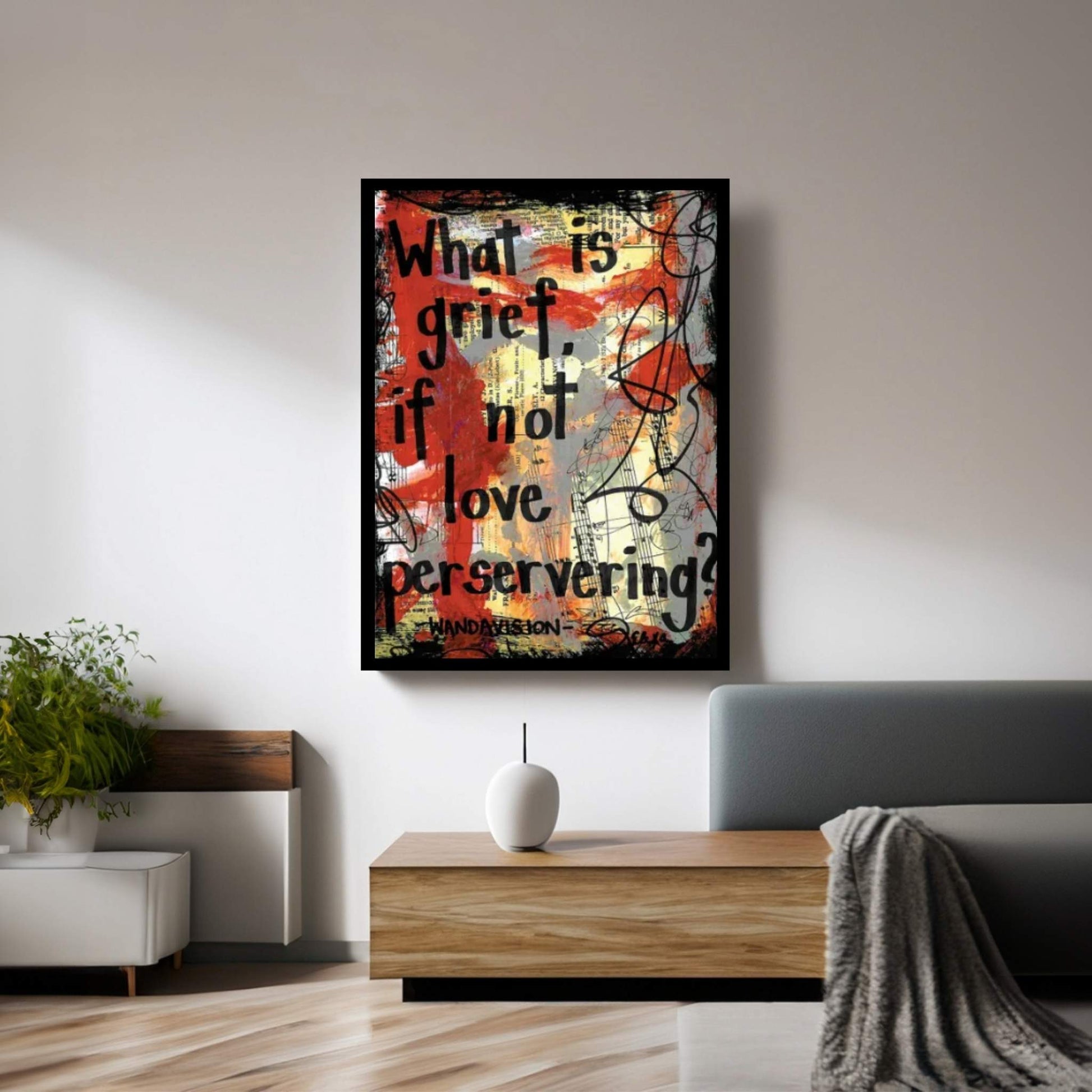 Grief Love Perservering Wandavision Canvas Wall Art - Y Canvas