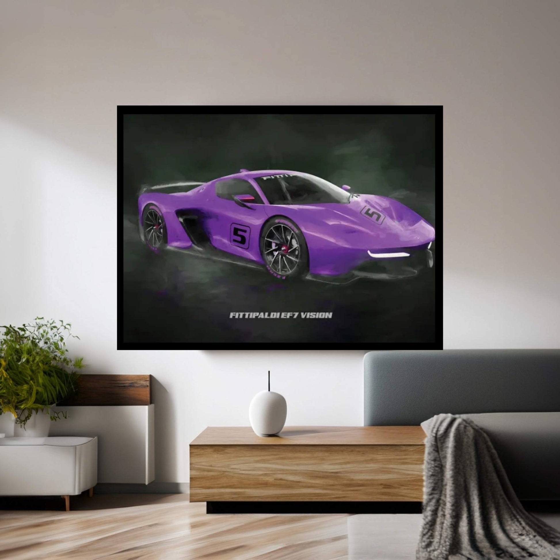 Fittipaldi EF7 Vision sports car Canvas Wall Art - Y Canvas