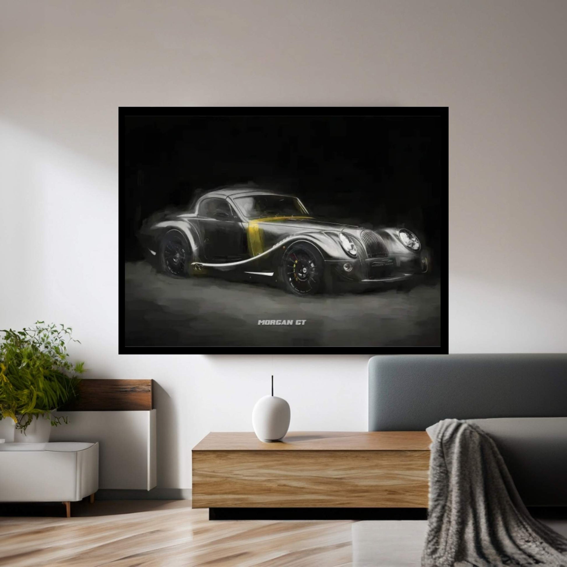 Morgan GT In Watercolor Canvas Wall Art - Y Canvas