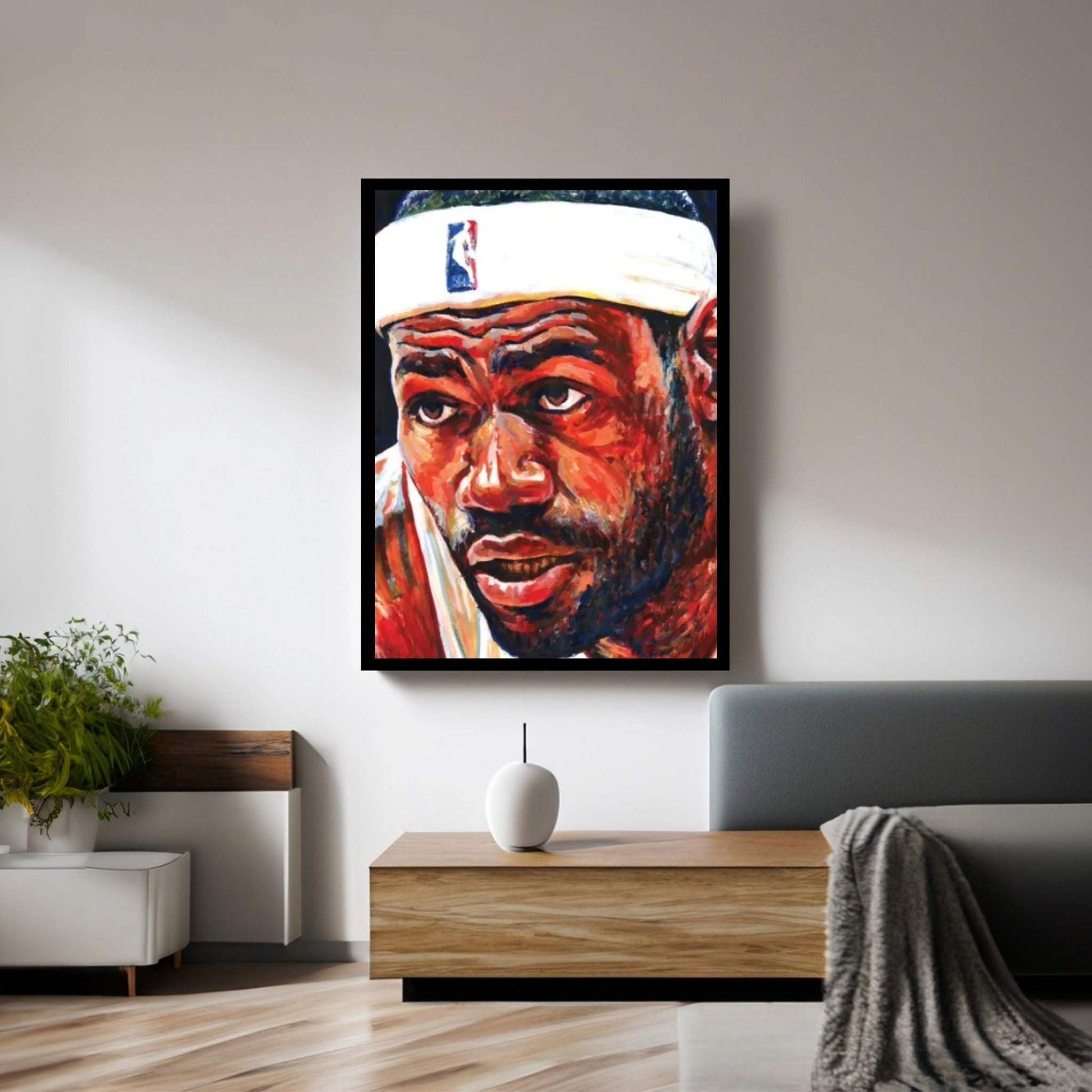 Lebron James Canvas Wall Art - Y Canvas