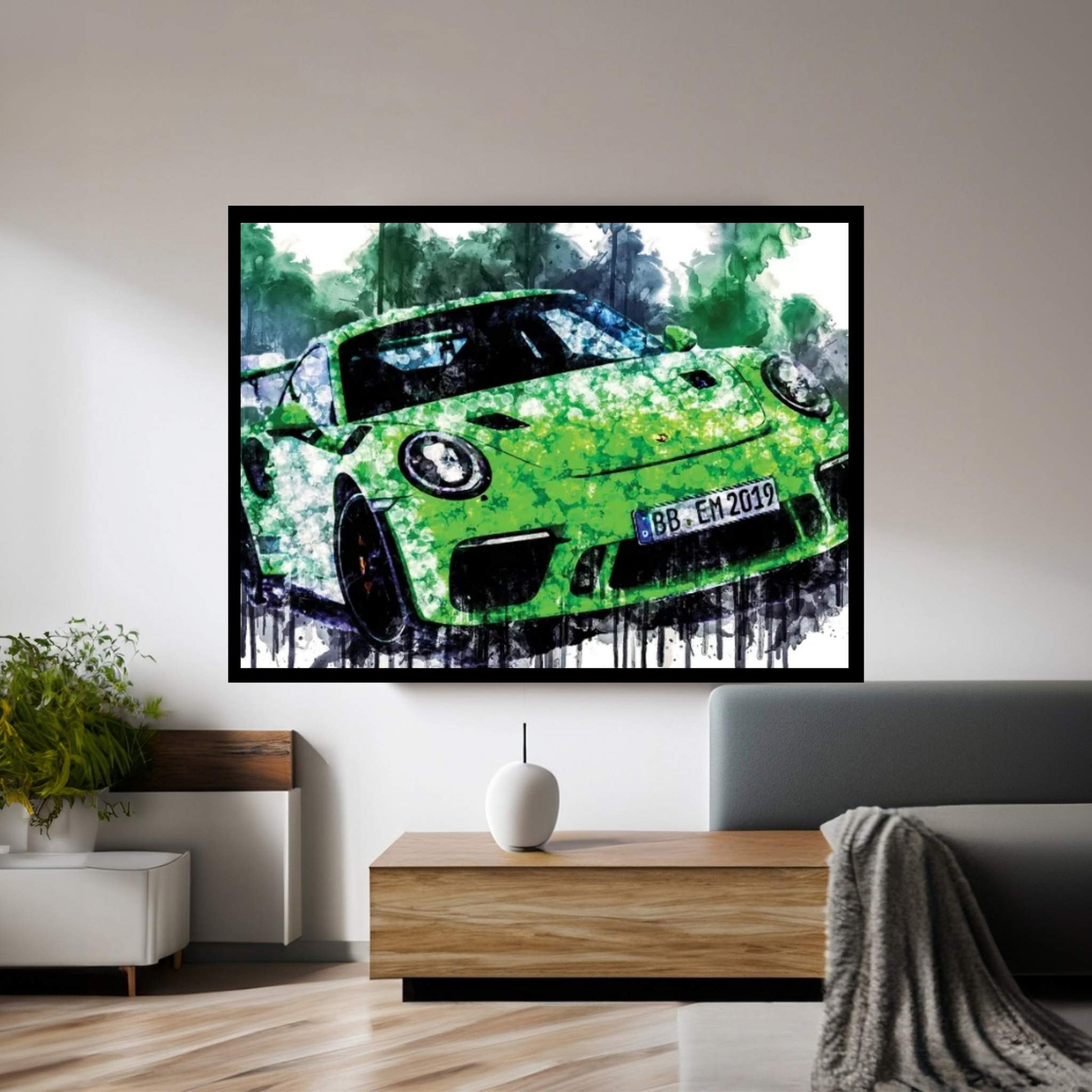 Car 2018 Porsche 911 GT3 RS Canvas Wall Art - Y Canvas