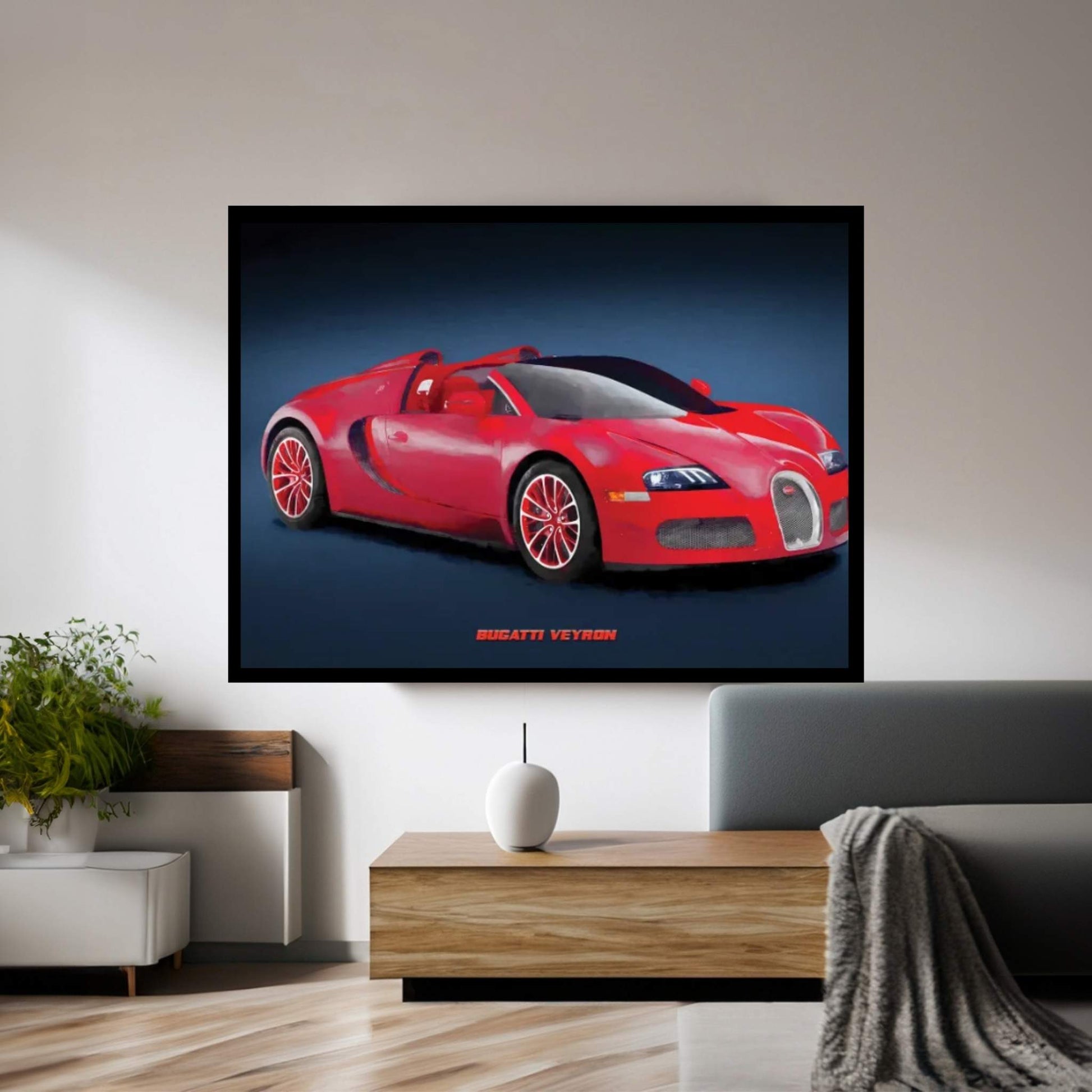Bugatti Veyron III Canvas Wall Art - Y Canvas
