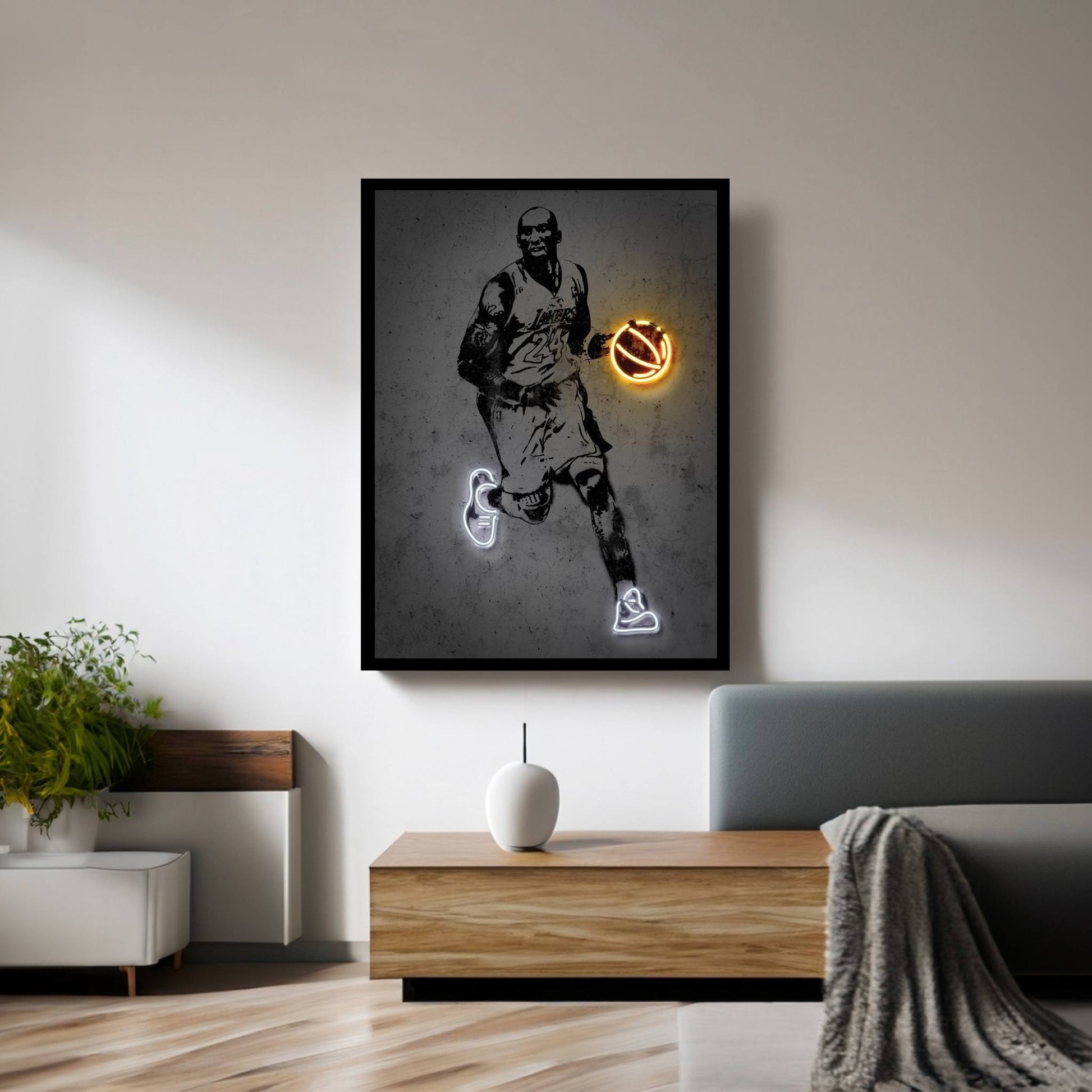 Kobe Canvas Wall Art - Y Canvas