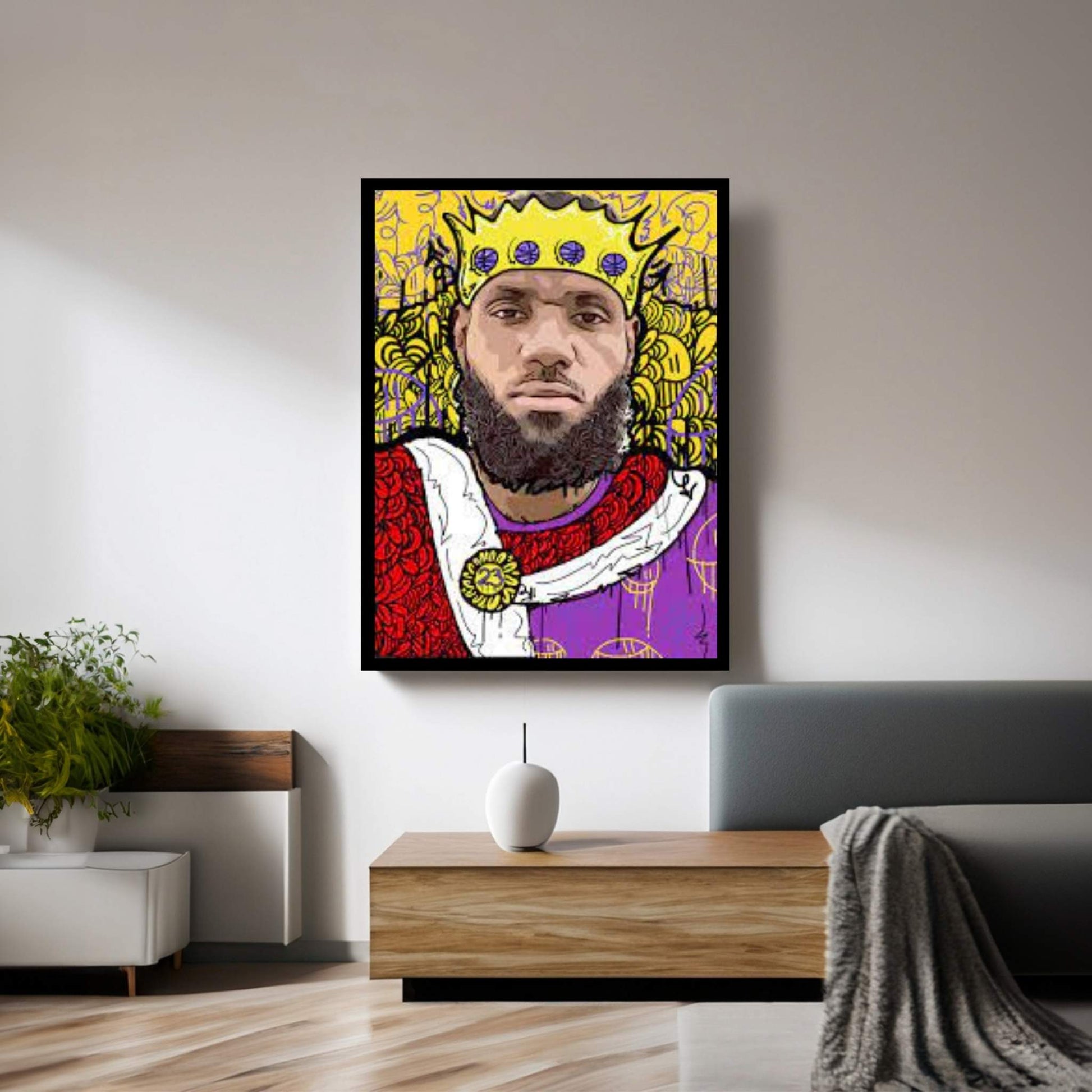 King James Canvas Wall Art - Y Canvas