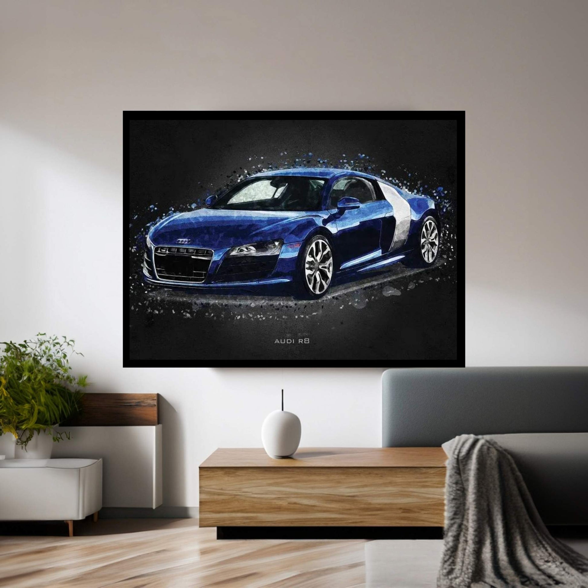Audi R8 Acrylic Canvas Wall Art - Y Canvas