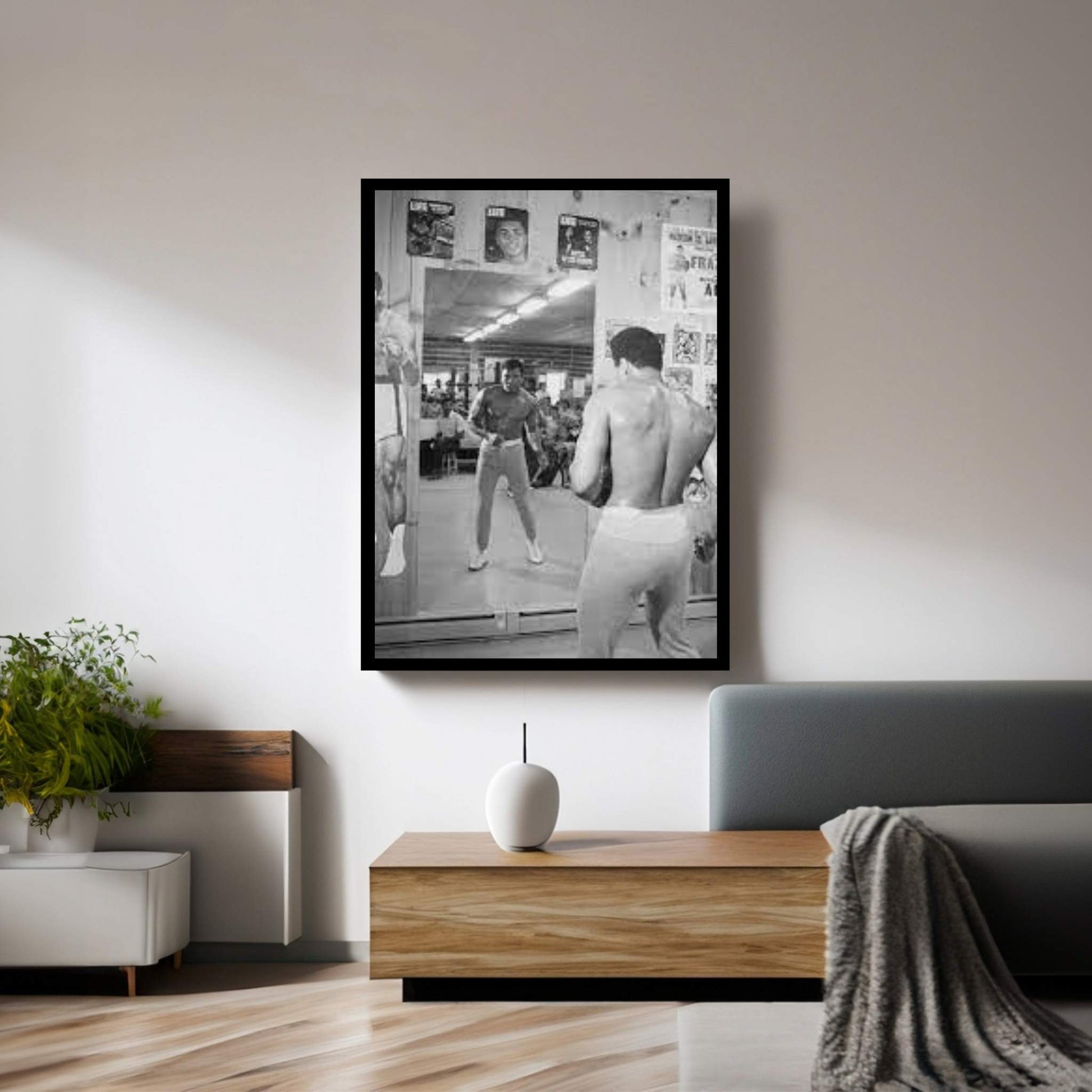 Mirror Training At Deer Lake III Canvas Wall Art - Y Canvas