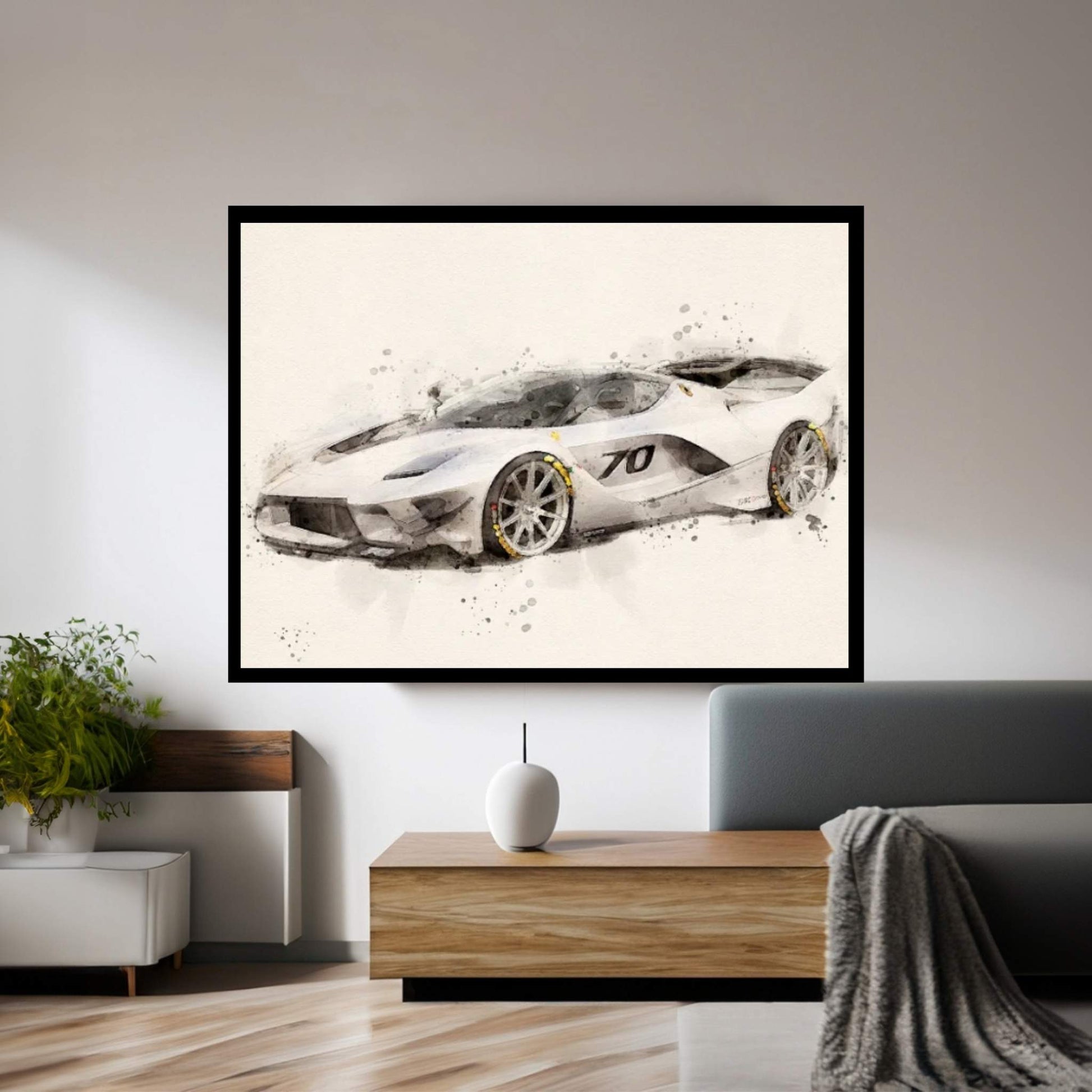 Ferrari FXX Evo Canvas Wall Art - Y Canvas