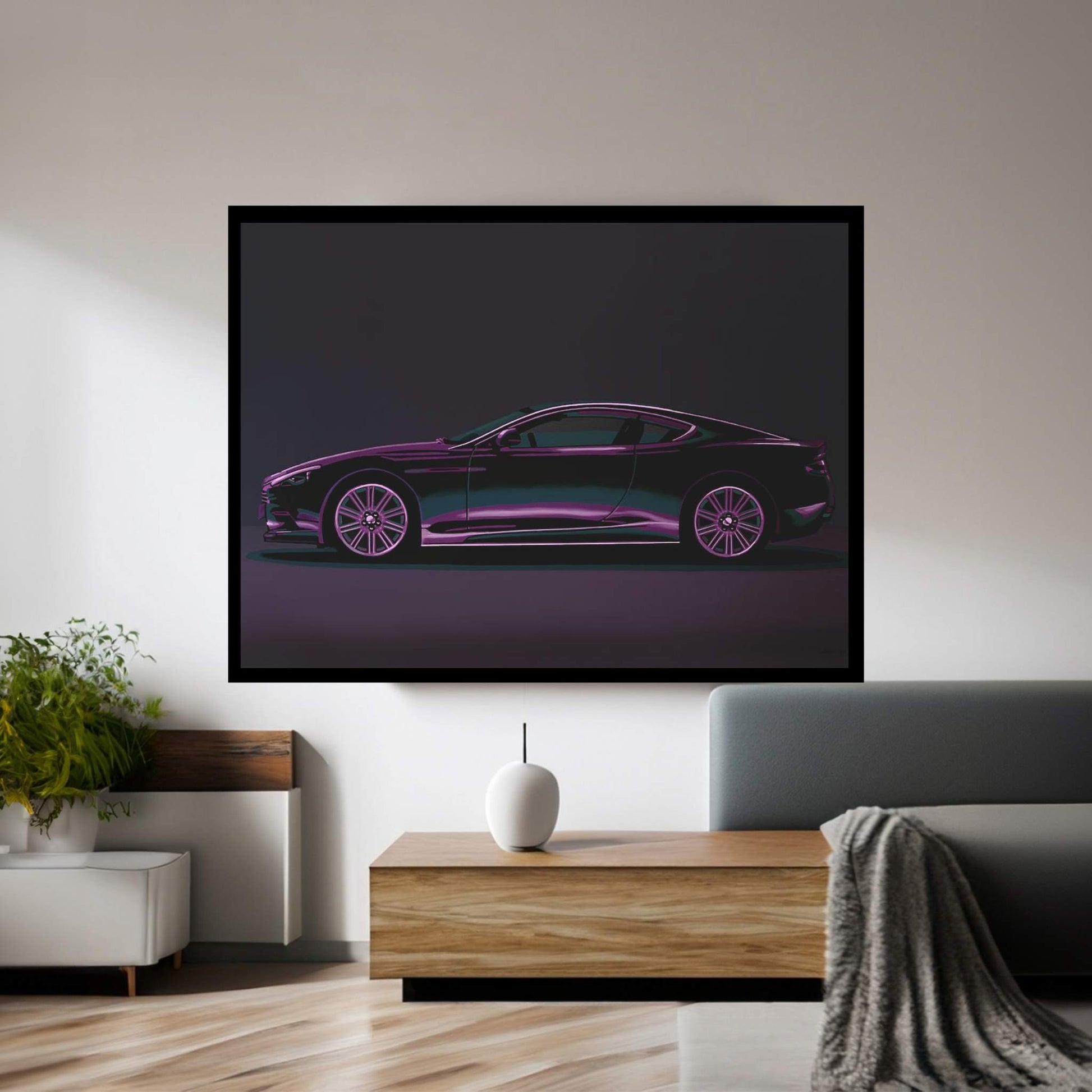 Aston Martin DBS V12 2007 Canvas Wall Art - Y Canvas
