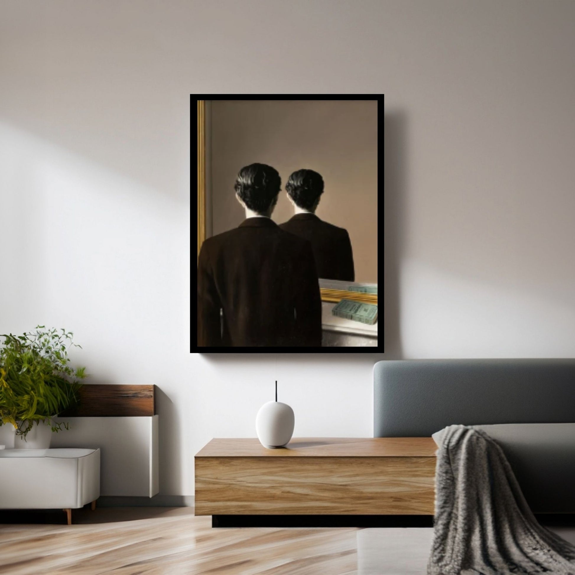Rene Magritte Canvas Wall Art Poster, Not to be Reproduced Wall Decor Print, Rene Magritte Canvas - Y Canvas