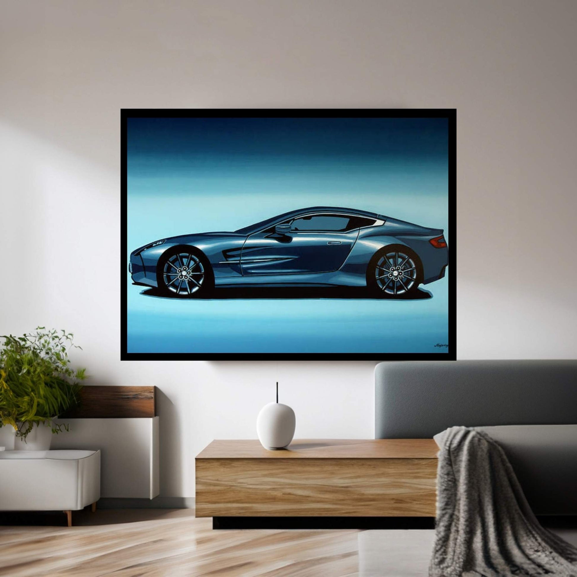 Aston Martin One 77 2009 Canvas Wall Art - Y Canvas