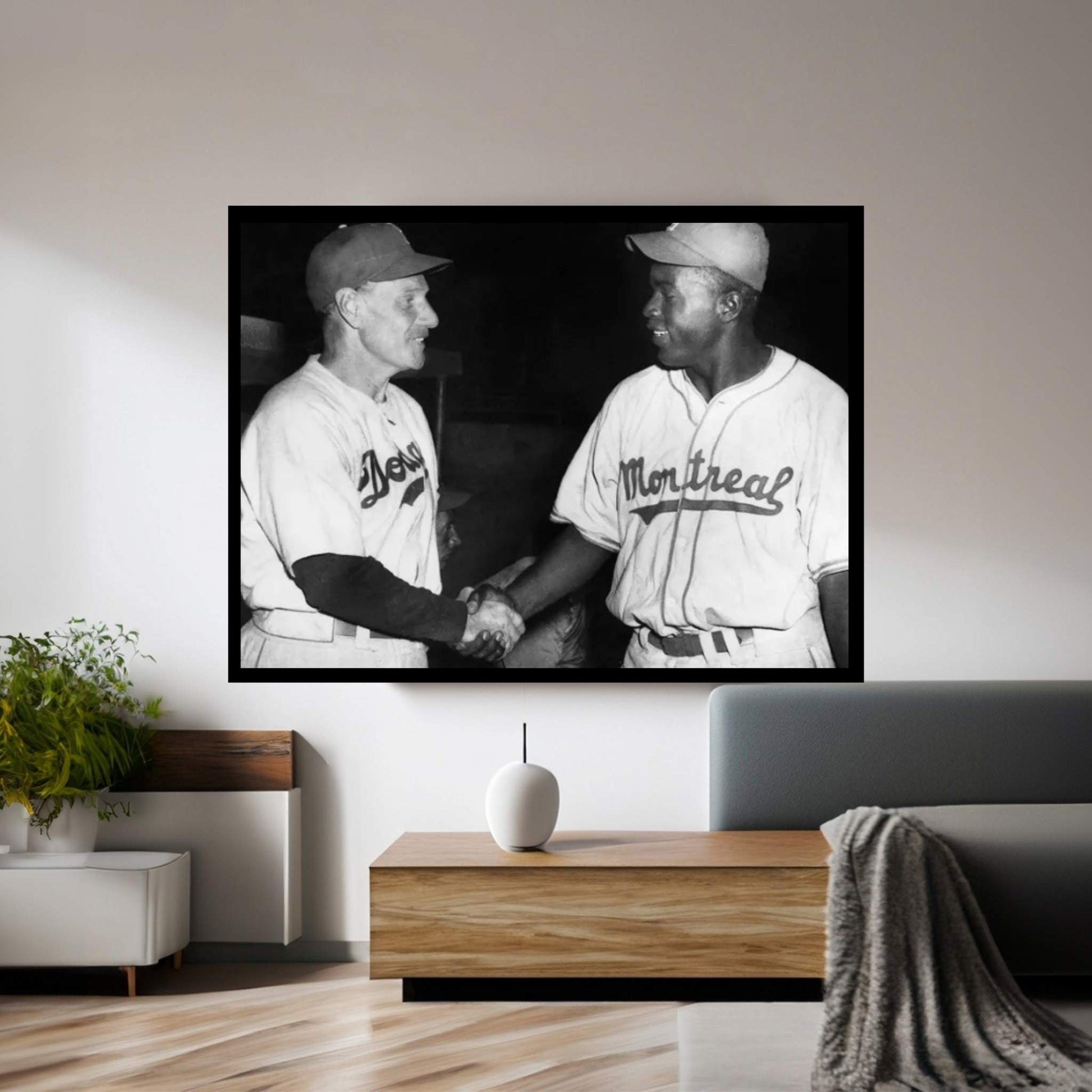 Jackie Robinson (1919-1972) Canvas Wall Art - Y Canvas