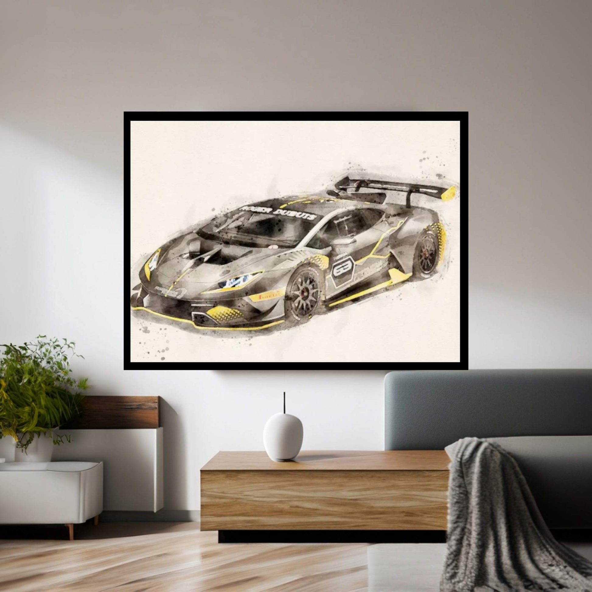 Lamborghini Tuning Canvas Wall Art - Y Canvas