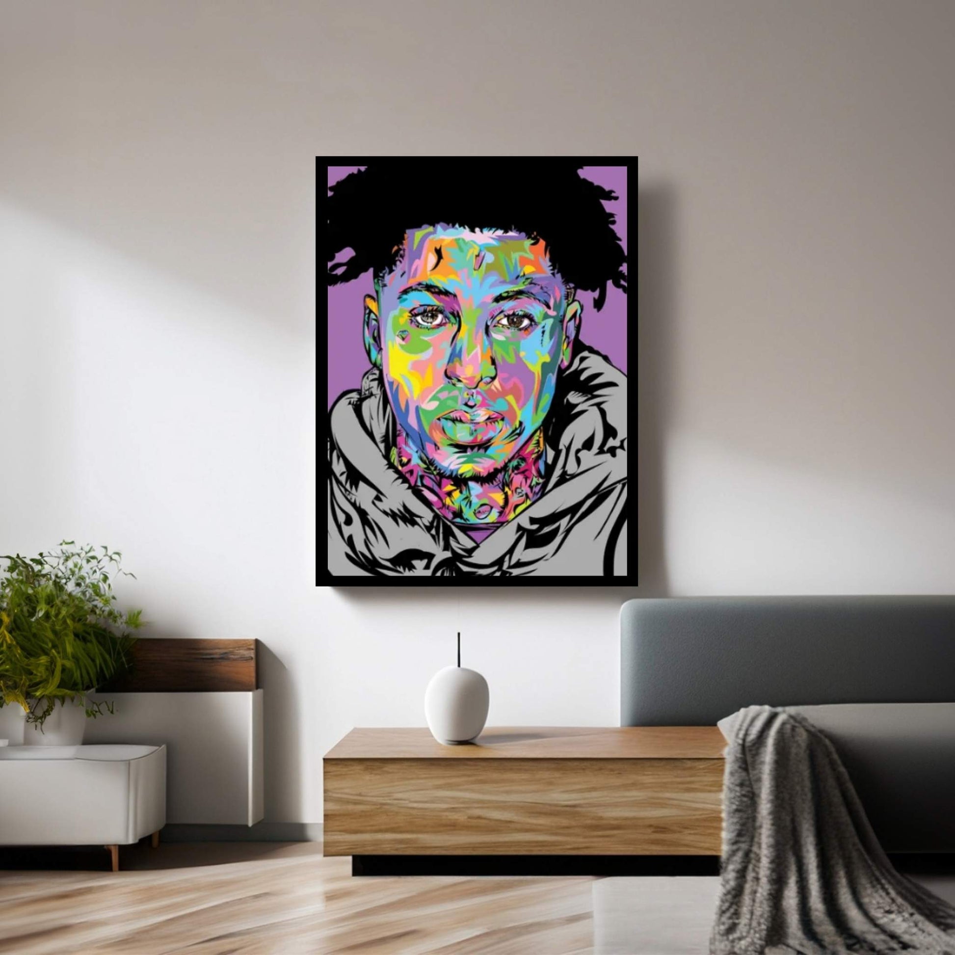 NBA Young Boy 2023 Canvas Wall Art - Y Canvas