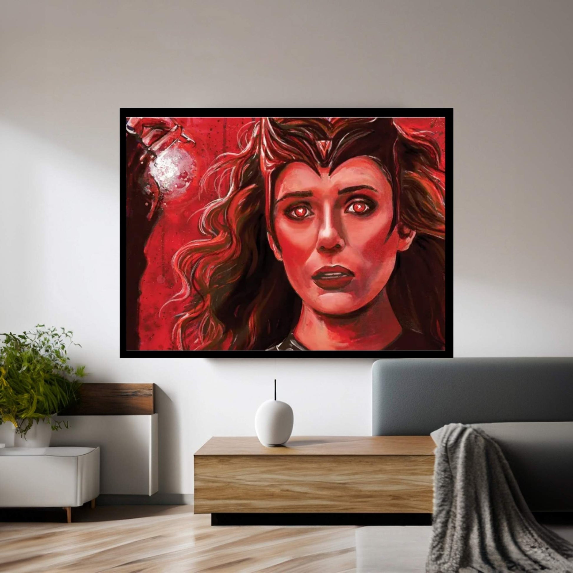 Scarlet Witch Canvas Wall Art - Y Canvas