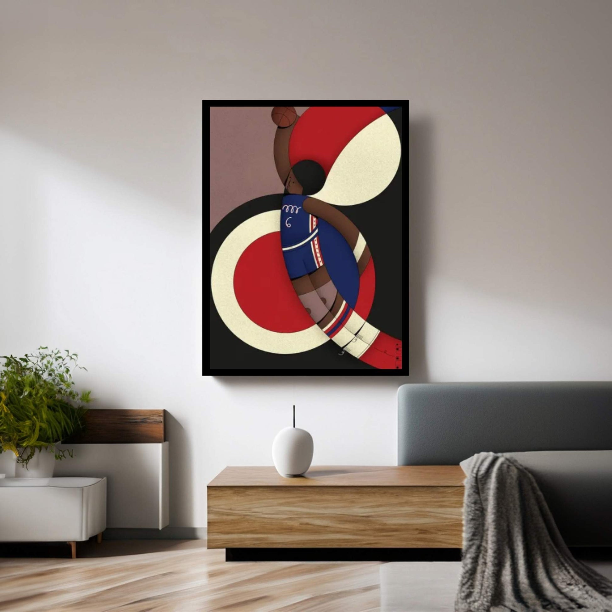 Dr J Canvas Wall Art - Y Canvas